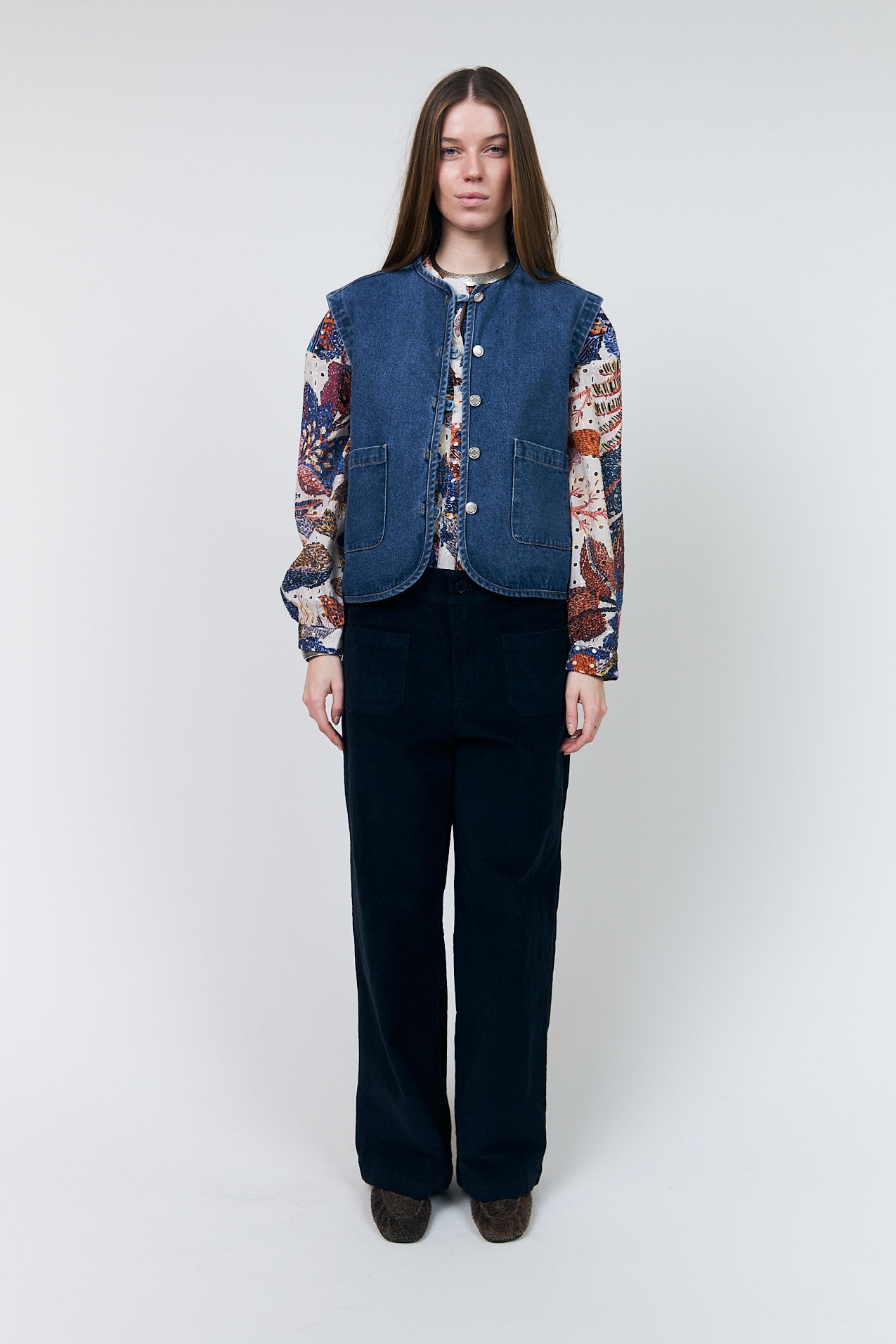 Lollys Laundry AbbeyLL Weste Vest Dunkelblau