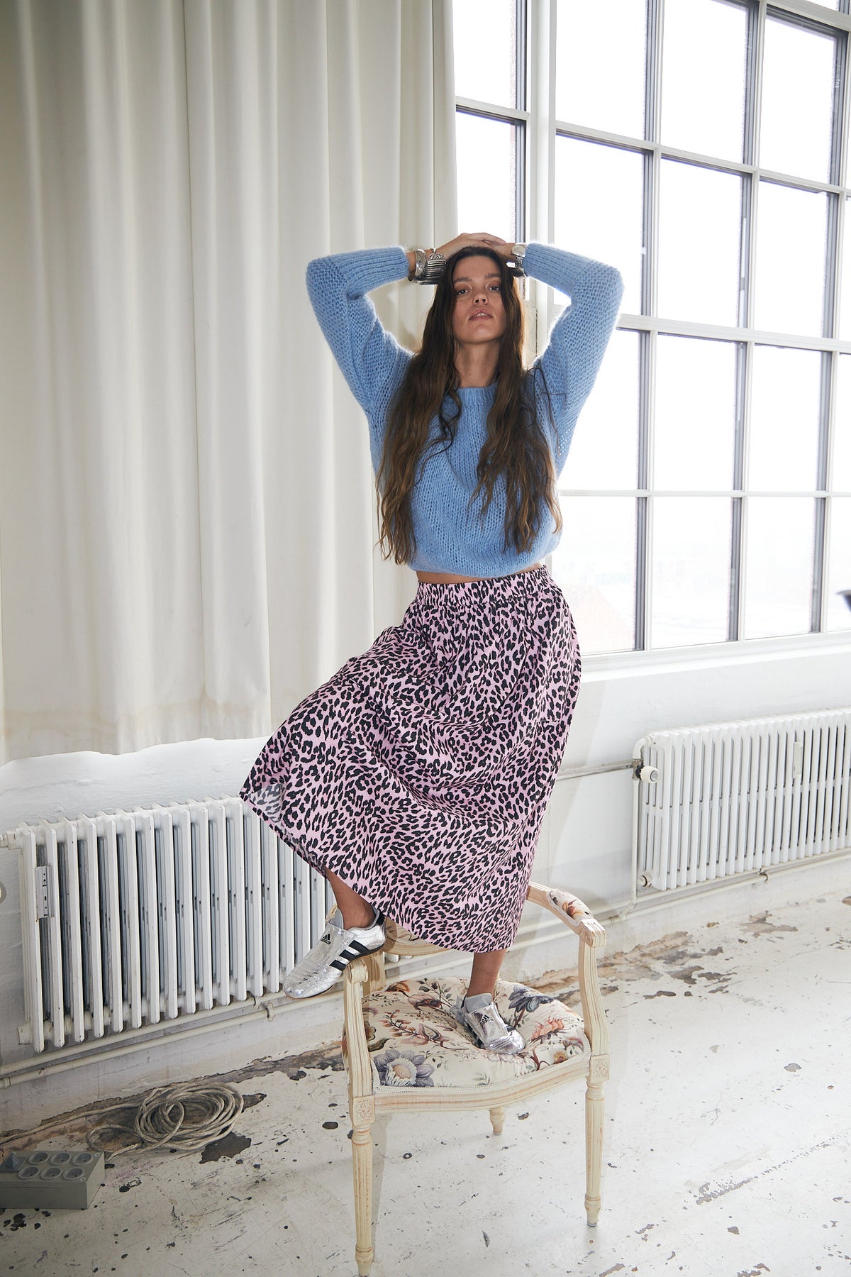 Lollys Laundry AkaneLL Maxi Rock Skirt Rosa