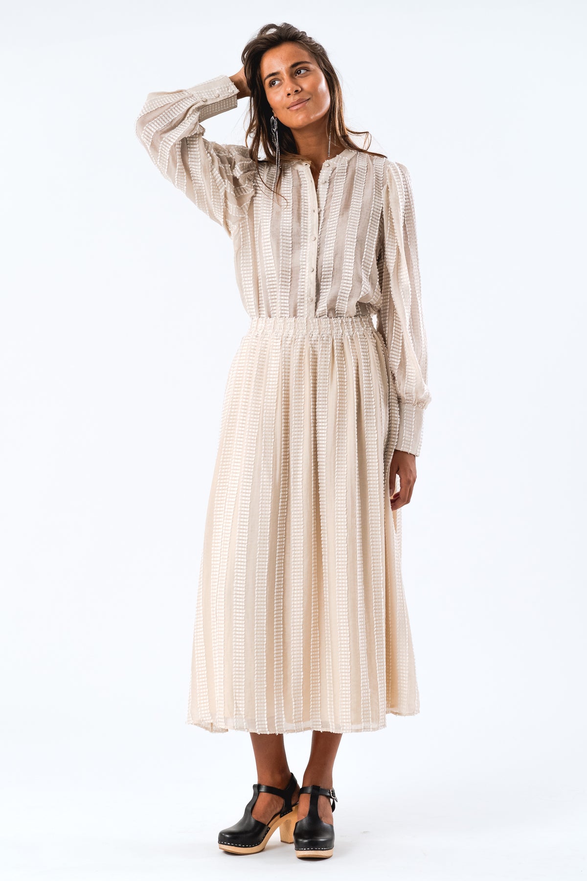 Lollys Laundry AkaneLL Maxi Skirt Skirt Creme