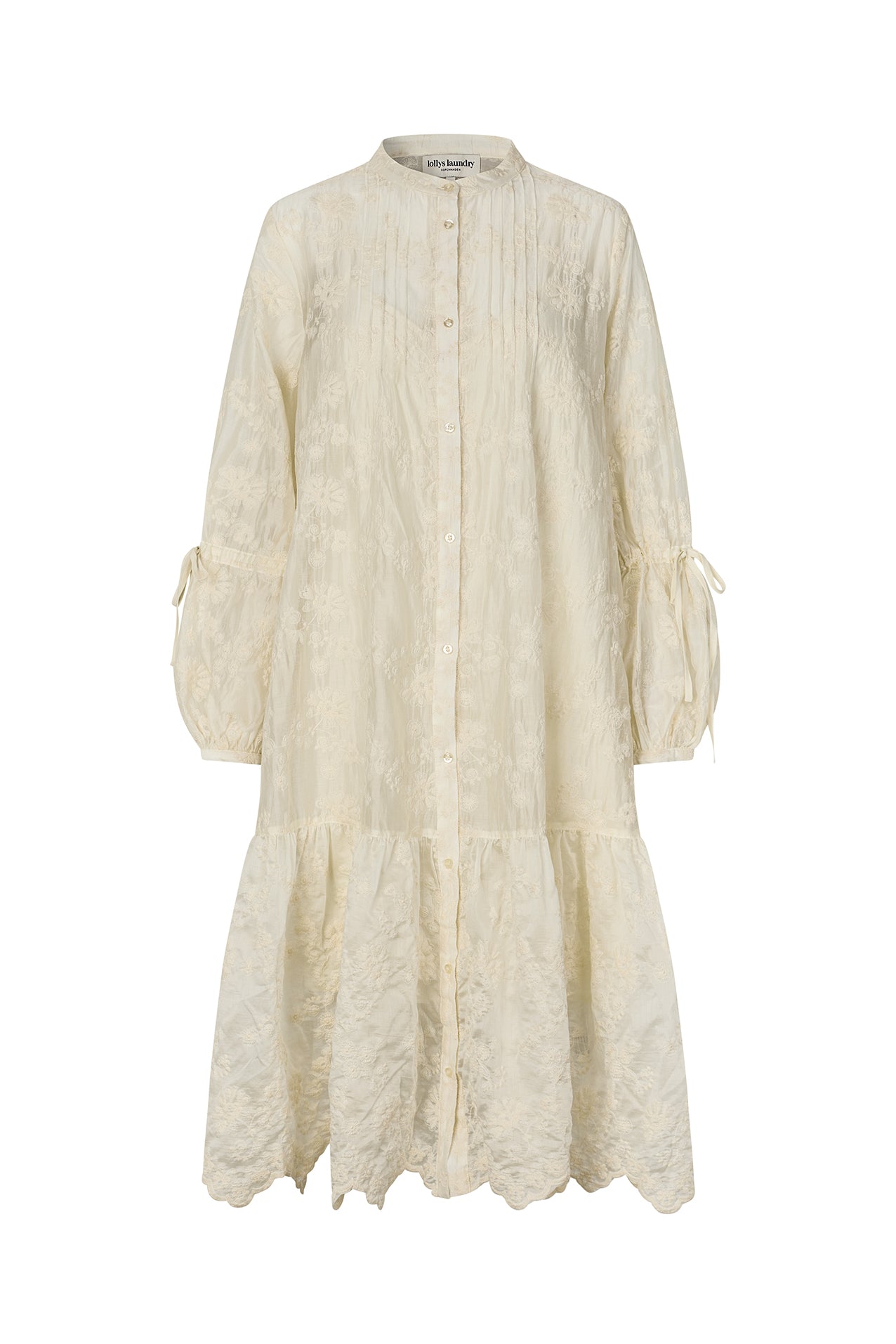 AlannaLL Midi Kleid - Creme