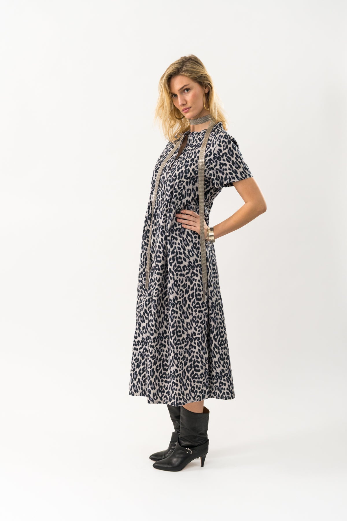 Lollys Laundry AliyaLL Maxi Kleid Dress Leopardenmuster