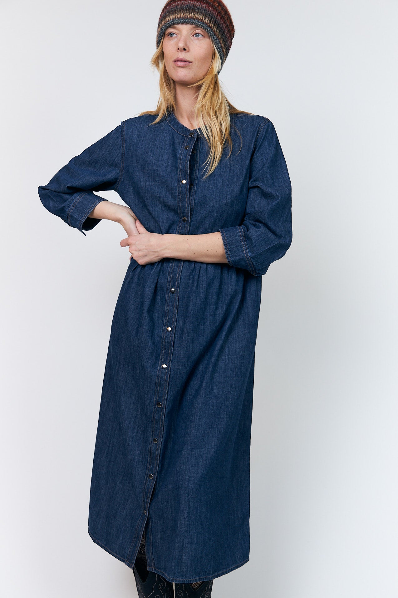 Lollys Laundry AliyaLL Maxi Kleid Dress Dunkelblau
