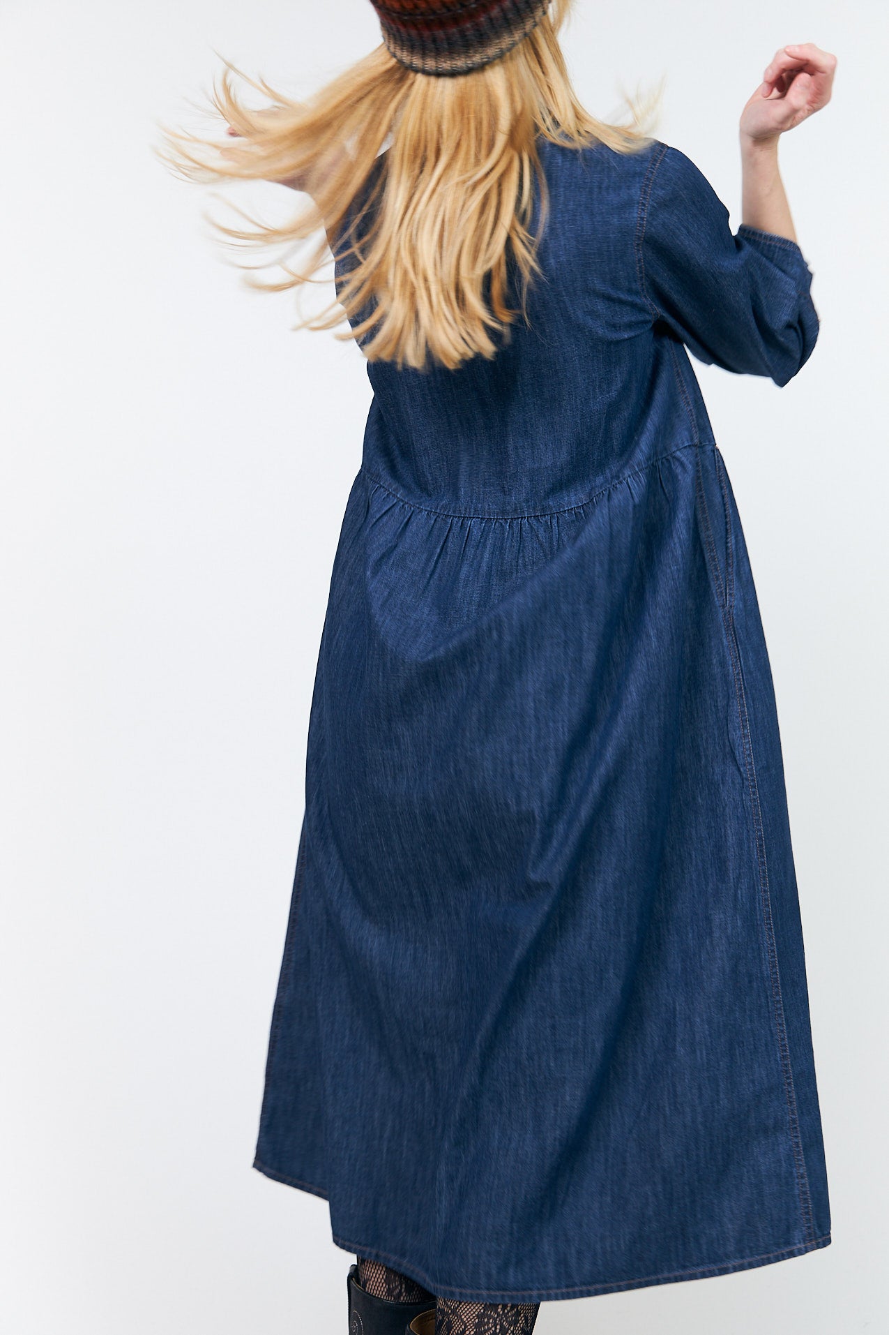 Lollys Laundry AliyaLL Maxi Kleid Dress Dunkelblau