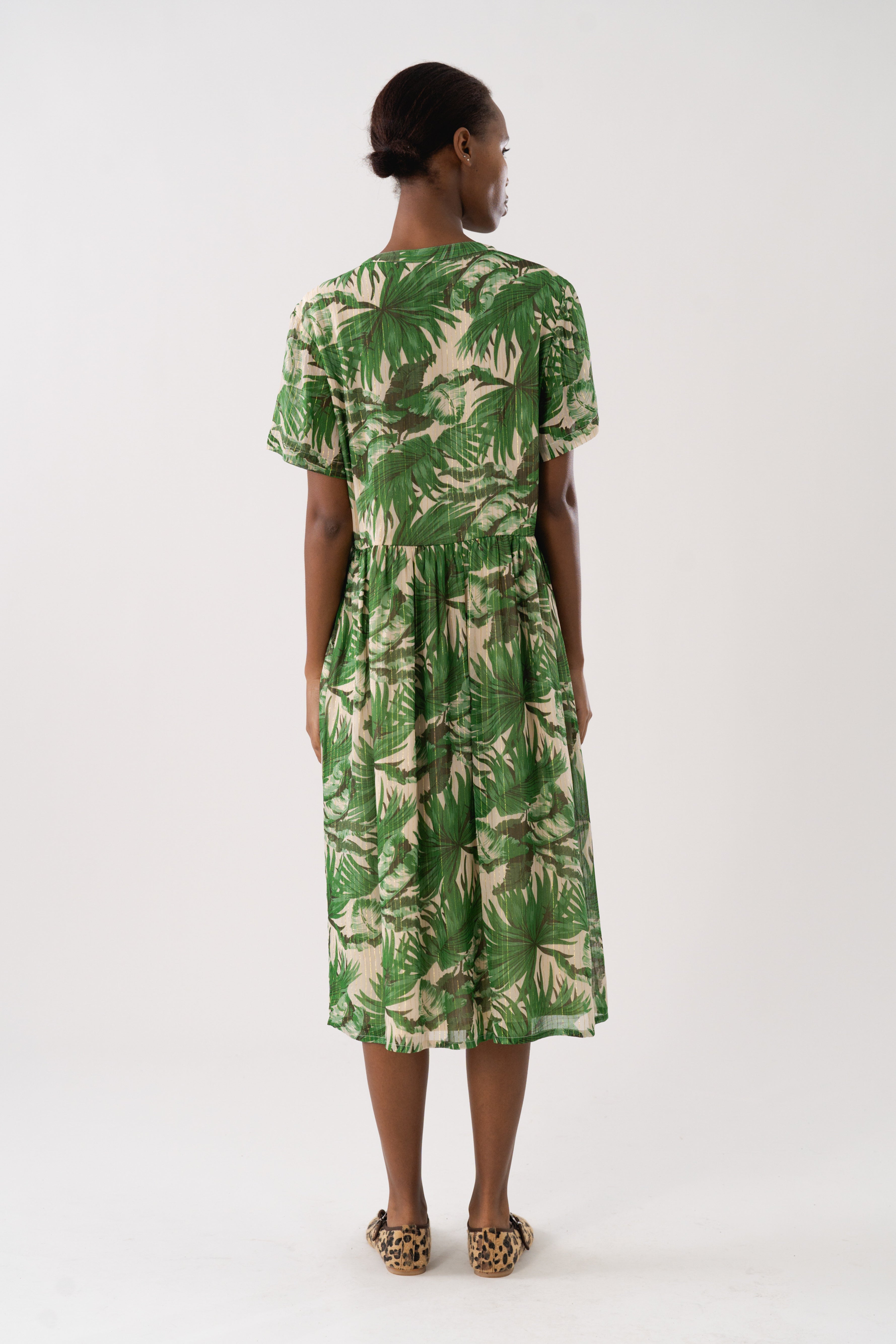 AliyaLL Midi Dress SS - Green