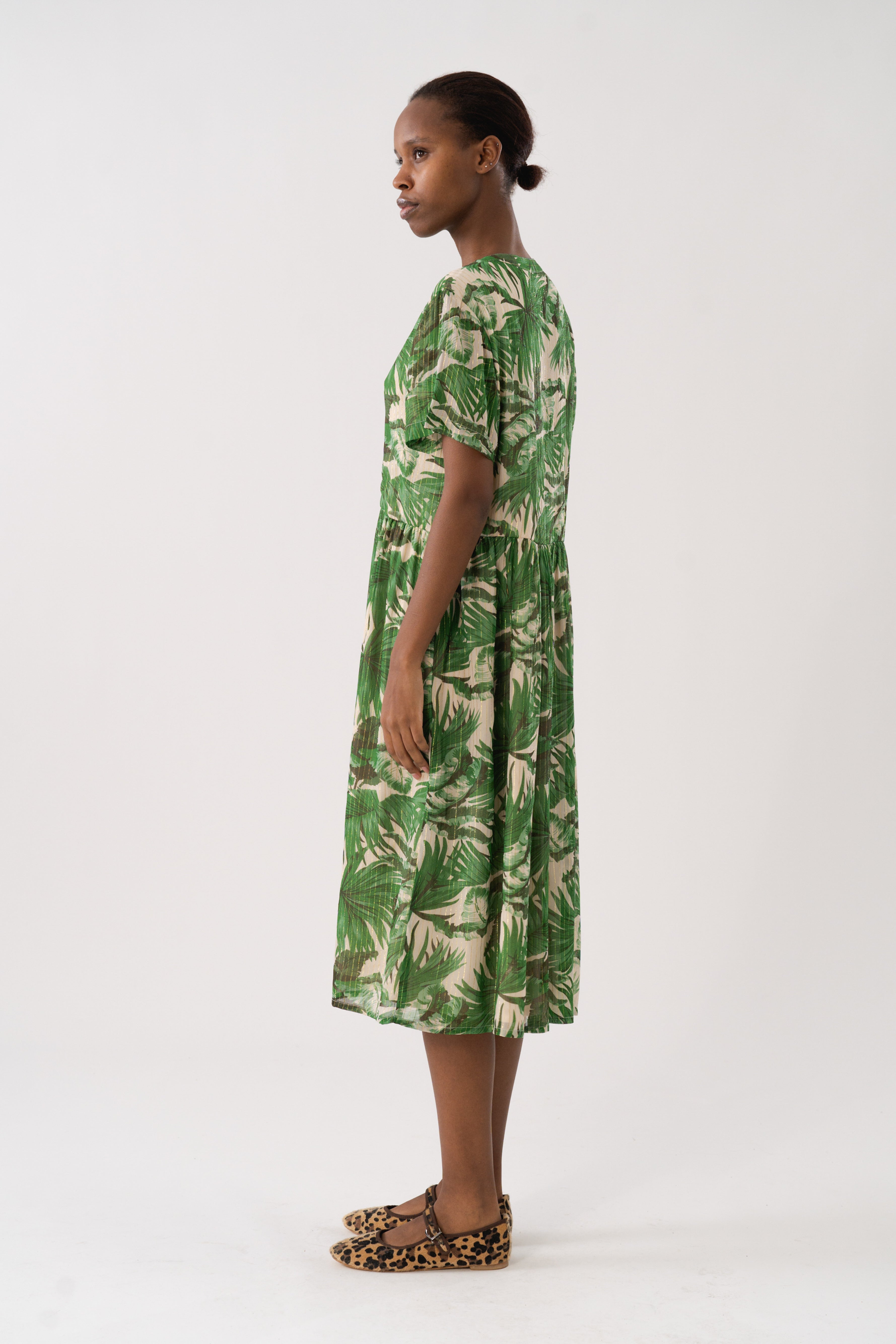 AliyaLL Midi Dress SS - Green