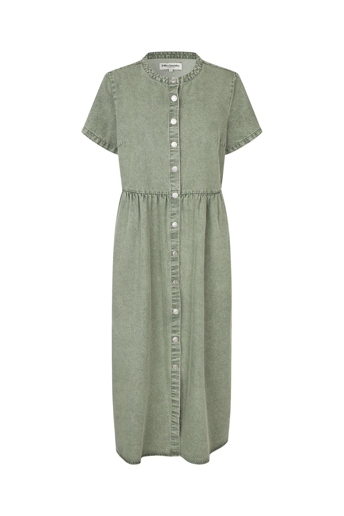 Lollys Laundry AliyaLL Midi Kleid Dress Gedämpftes Grün