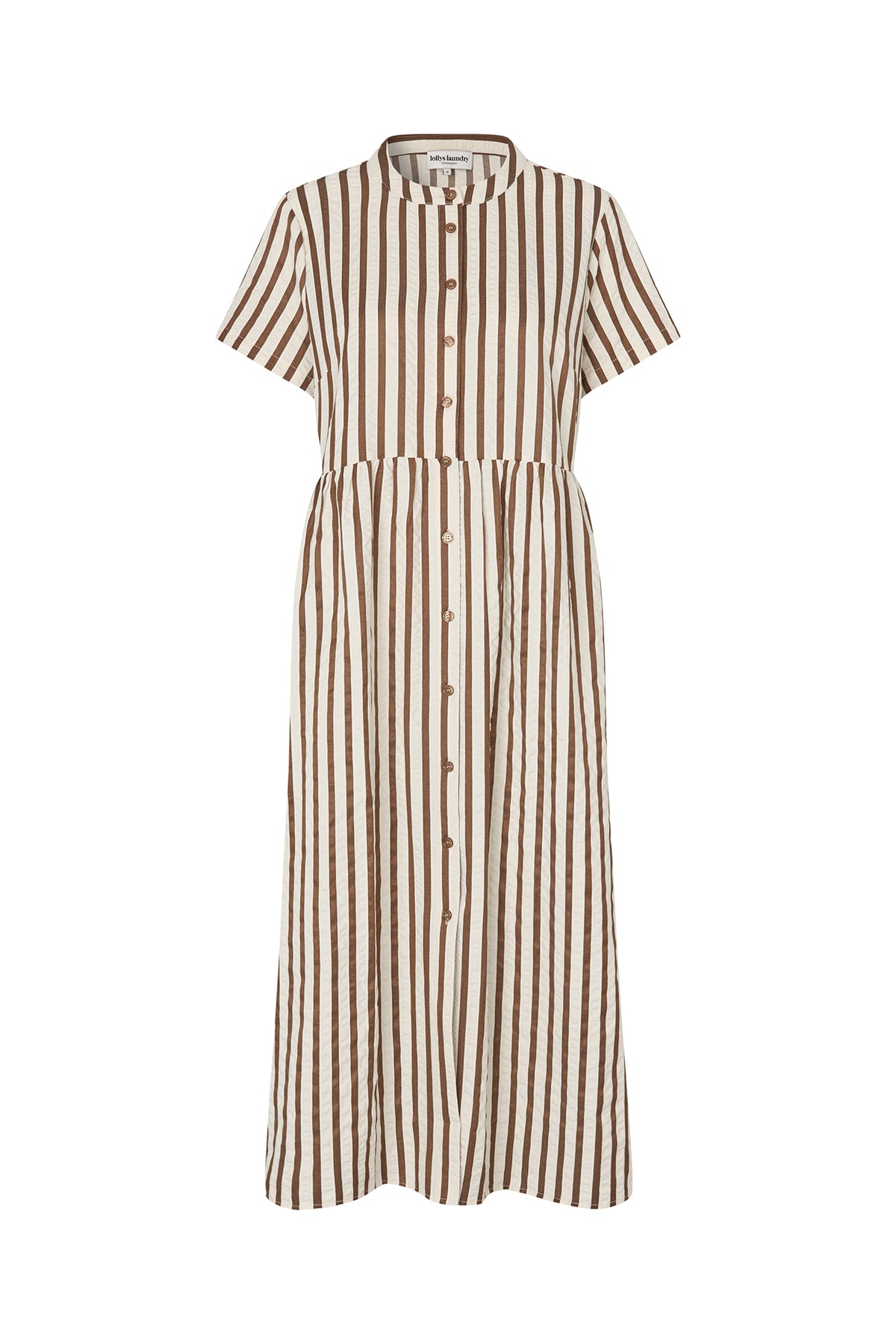 Lollys Laundry AliyaLL Midi Kleid Dress Dunkelbraun