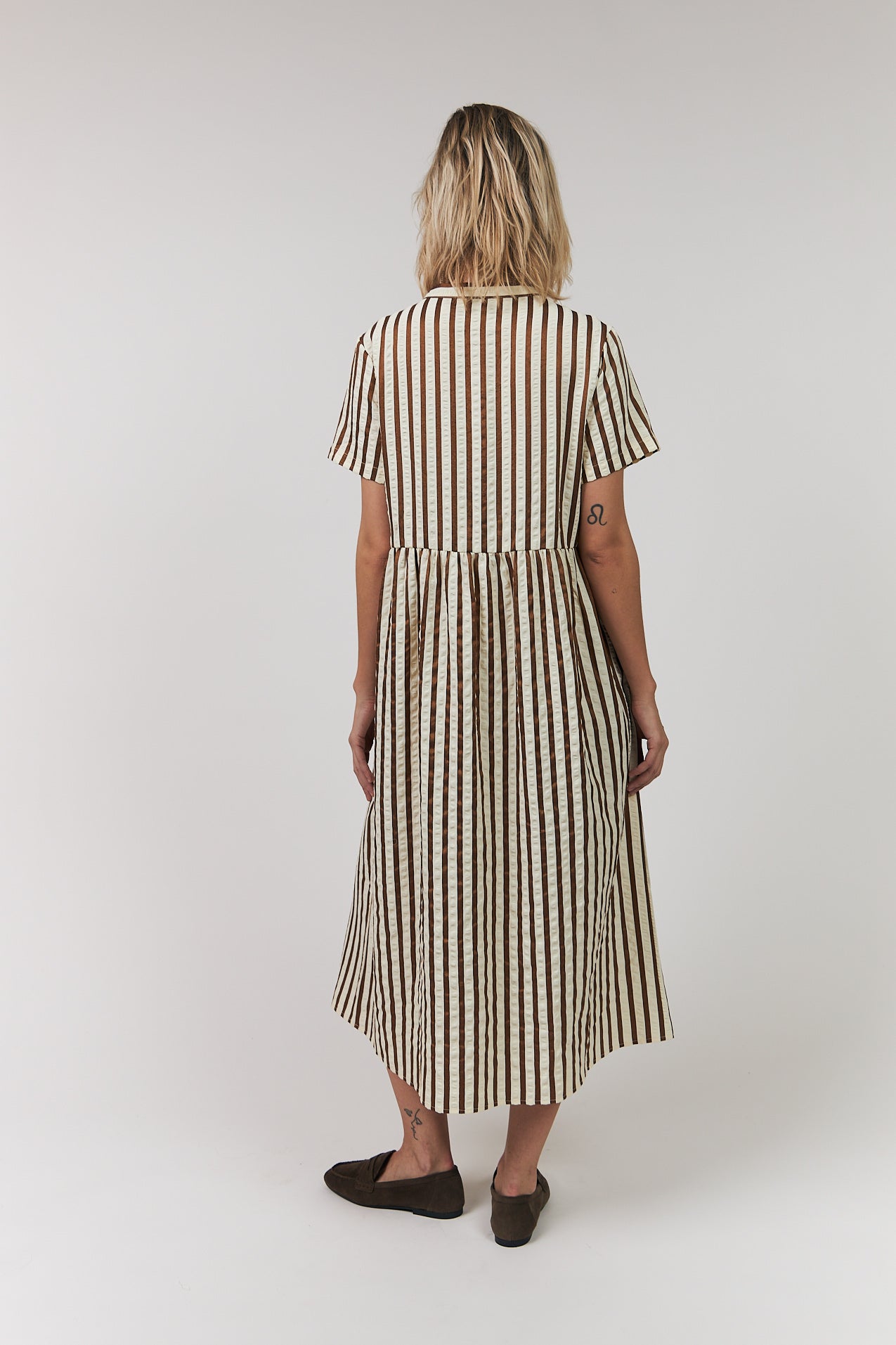 Lollys Laundry AliyaLl Midi Kleid Dress 87 Dark Mokka