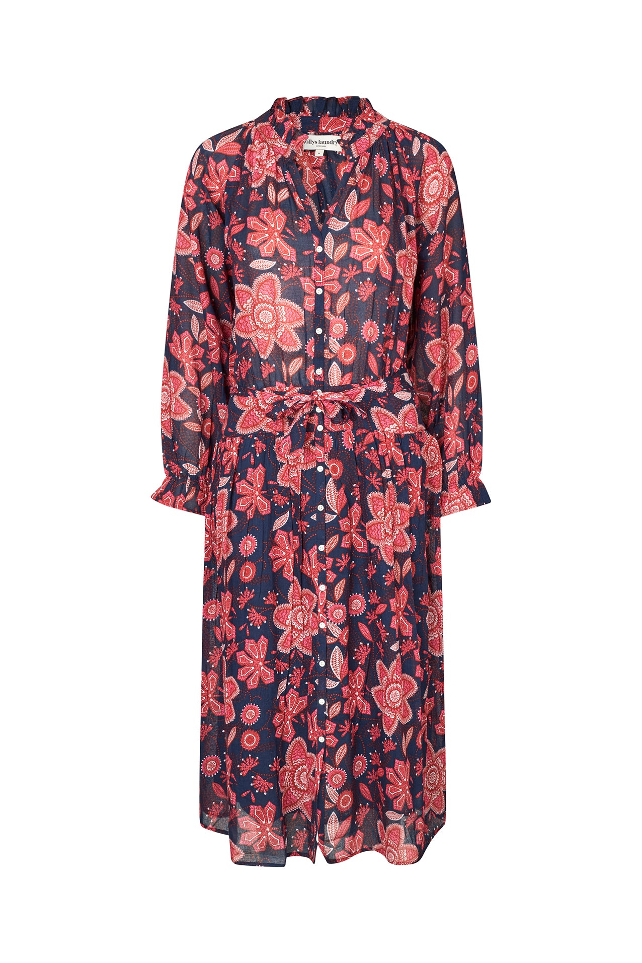 AminaLL Midi dress LS - Graphic Print