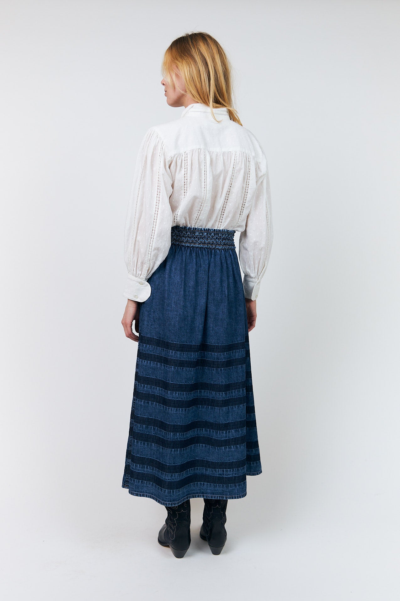 Lollys Laundry AmondLL Maxi Rock Skirt Blau