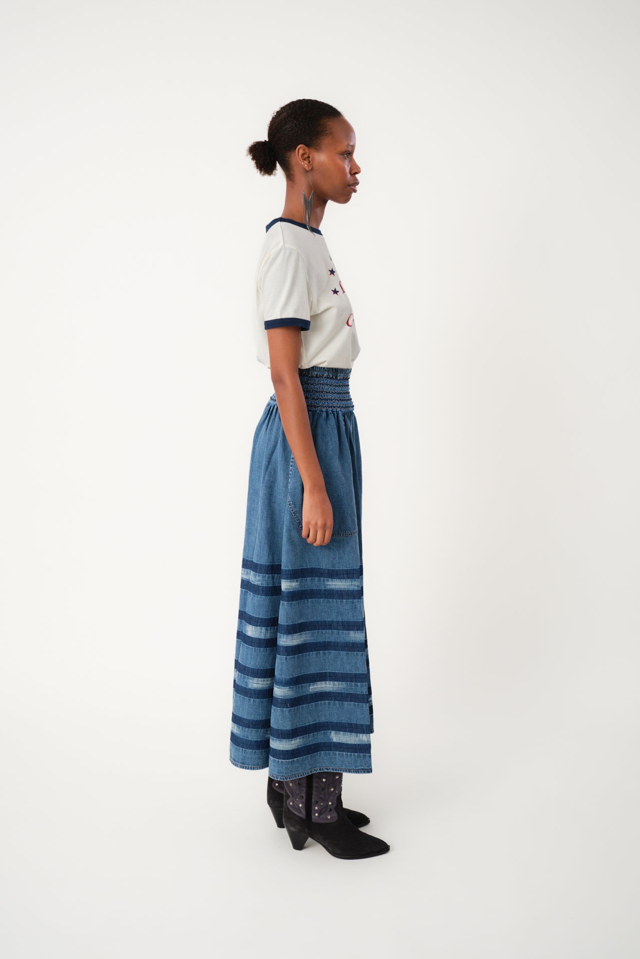 Lollys Laundry AmondLL Maxi Röcke Skirt 20 Blue