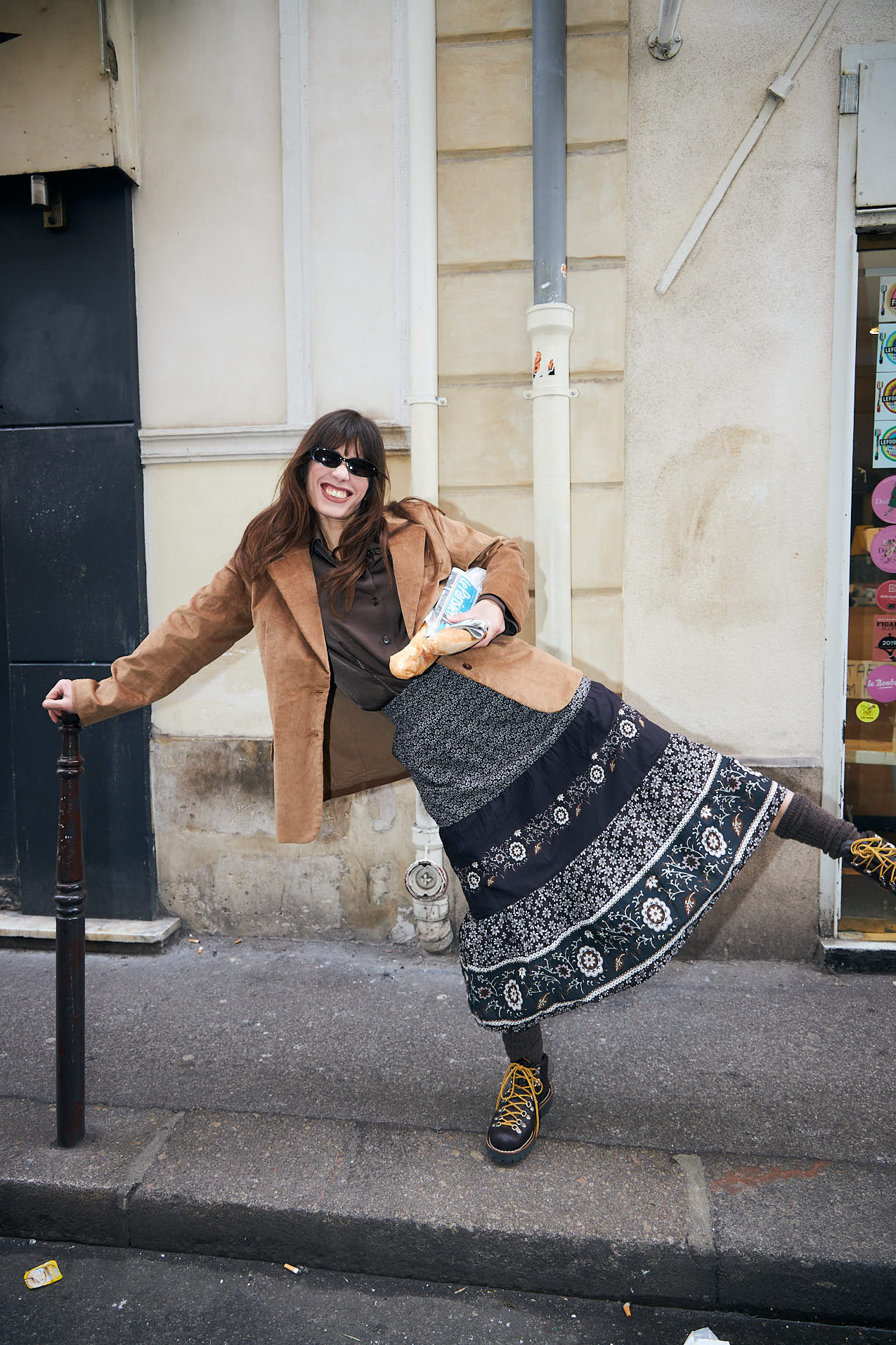 Lollys Laundry AmondLL Midi Rock Skirt Dunkelbraun