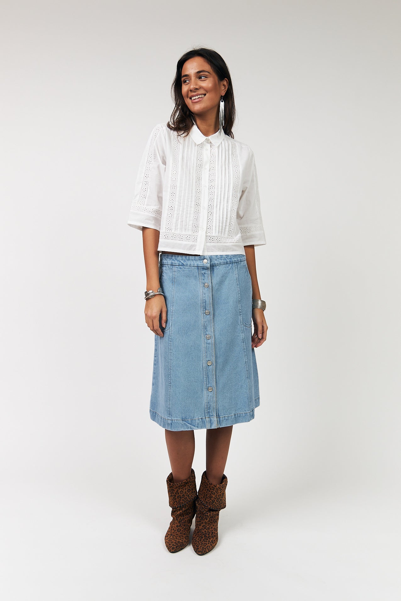 Lollys Laundry AmoraLL Hemdbluse Shirt 02 Creme