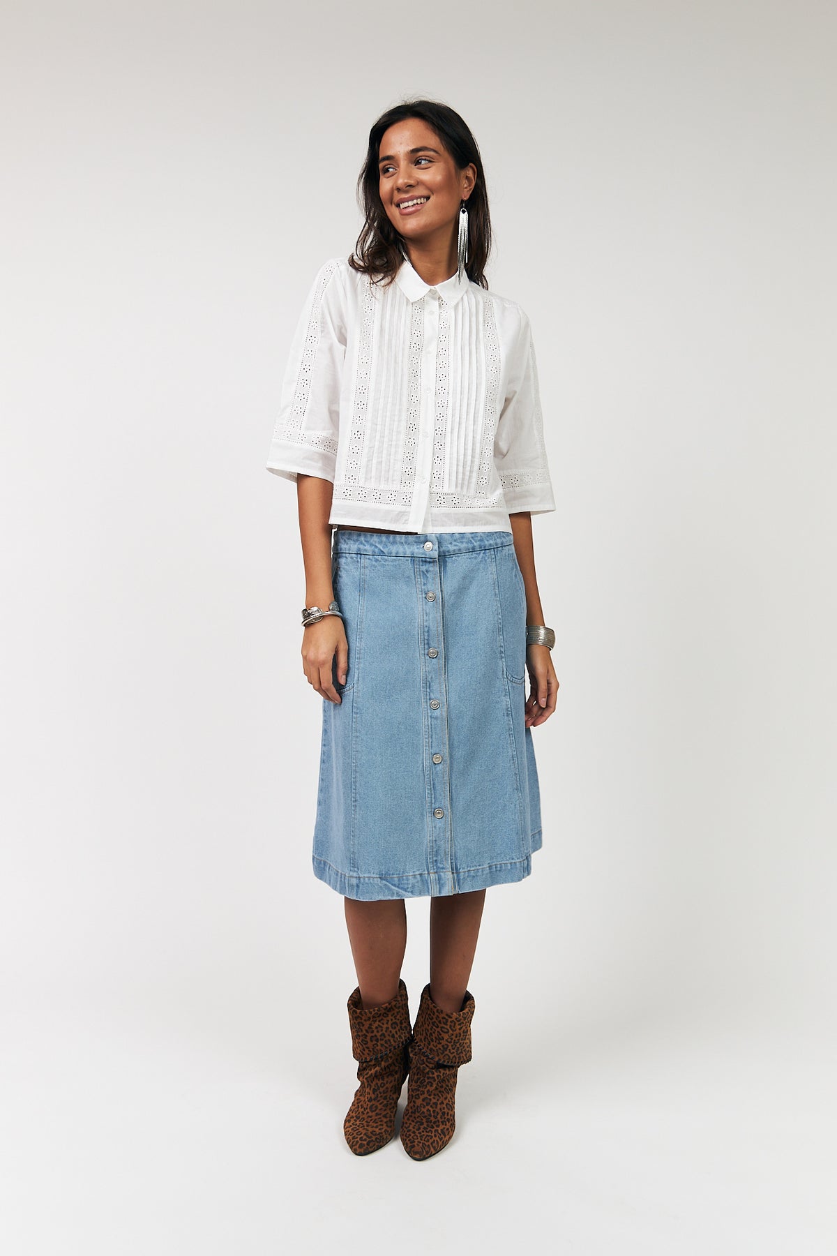 Lollys Laundry AmoraLL Hemdbluse Shirt Creme