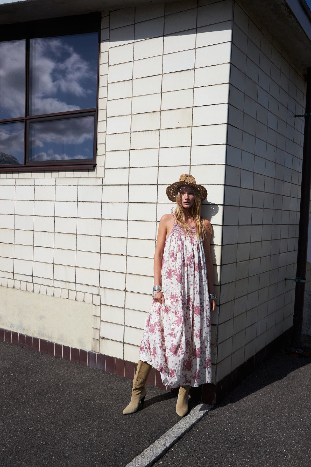 Lollys Laundry AngoLL Maxi Kleid Dress Blumenmuster