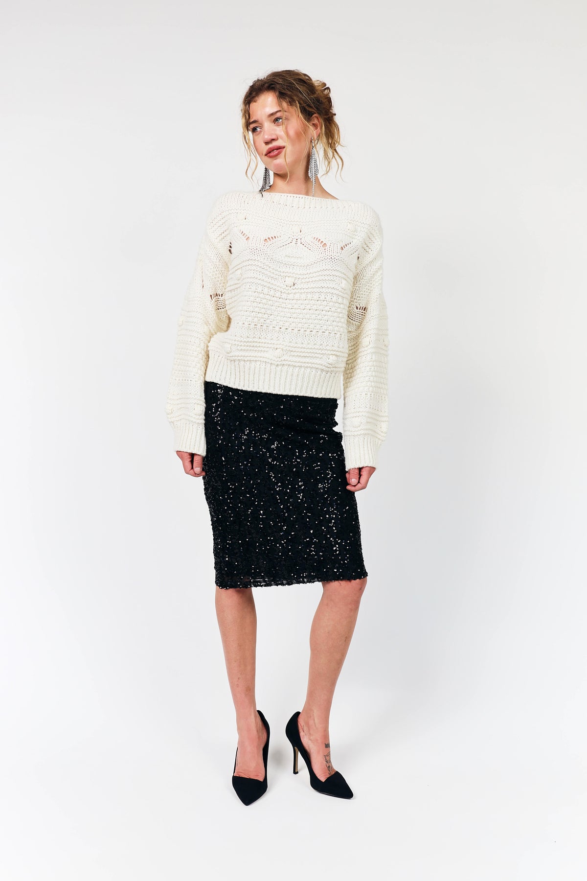 Lollys Laundry AnnaLL kurzer Rock Skirt Schwarz