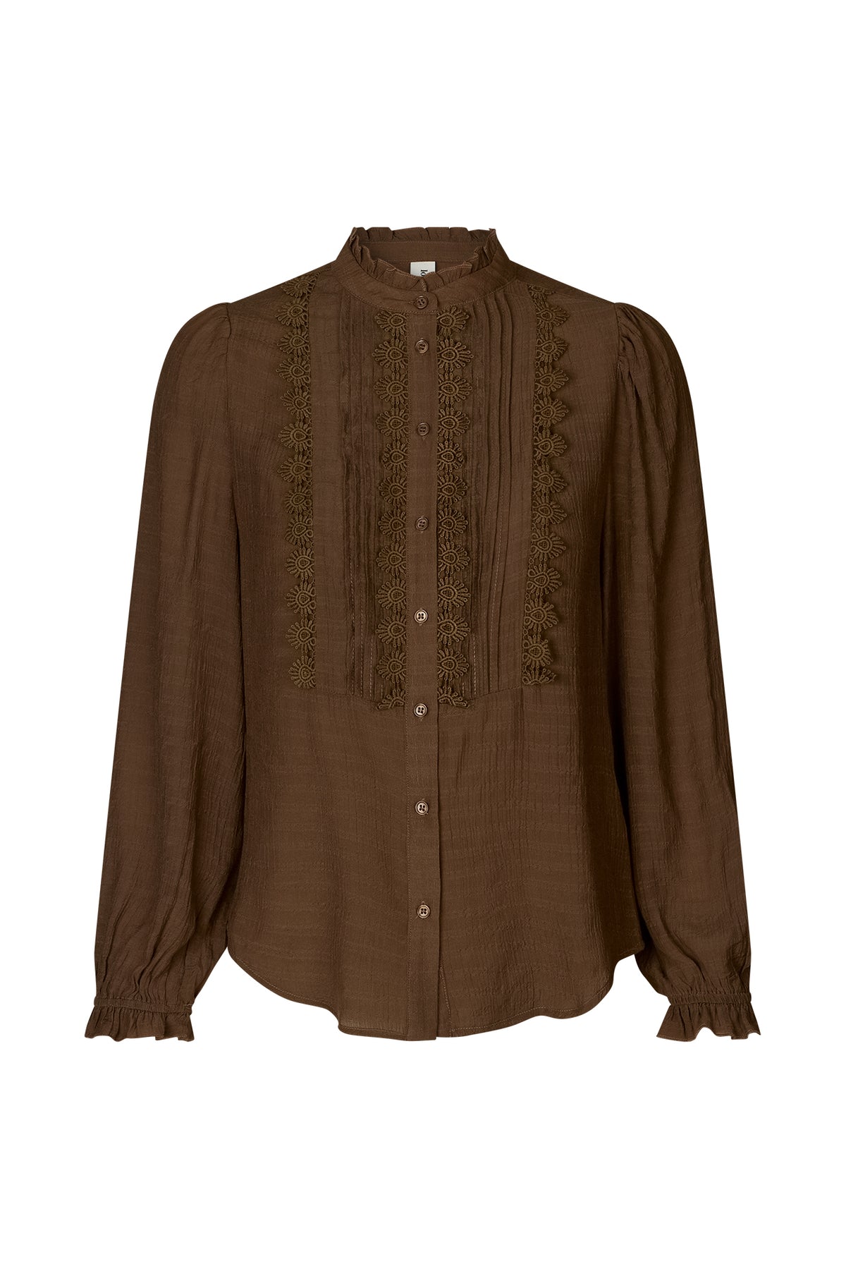 Lollys Laundry ArielLL Shirt LS Shirt Schokoladenbraun