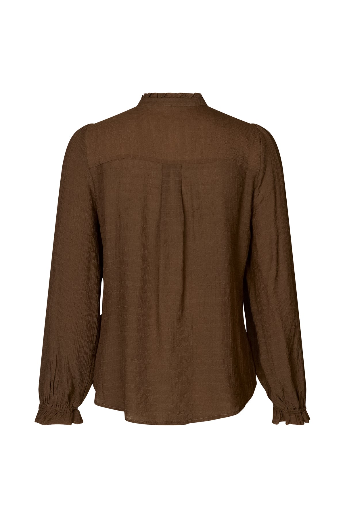 Lollys Laundry ArielLL Shirt LS Shirt Schokoladenbraun