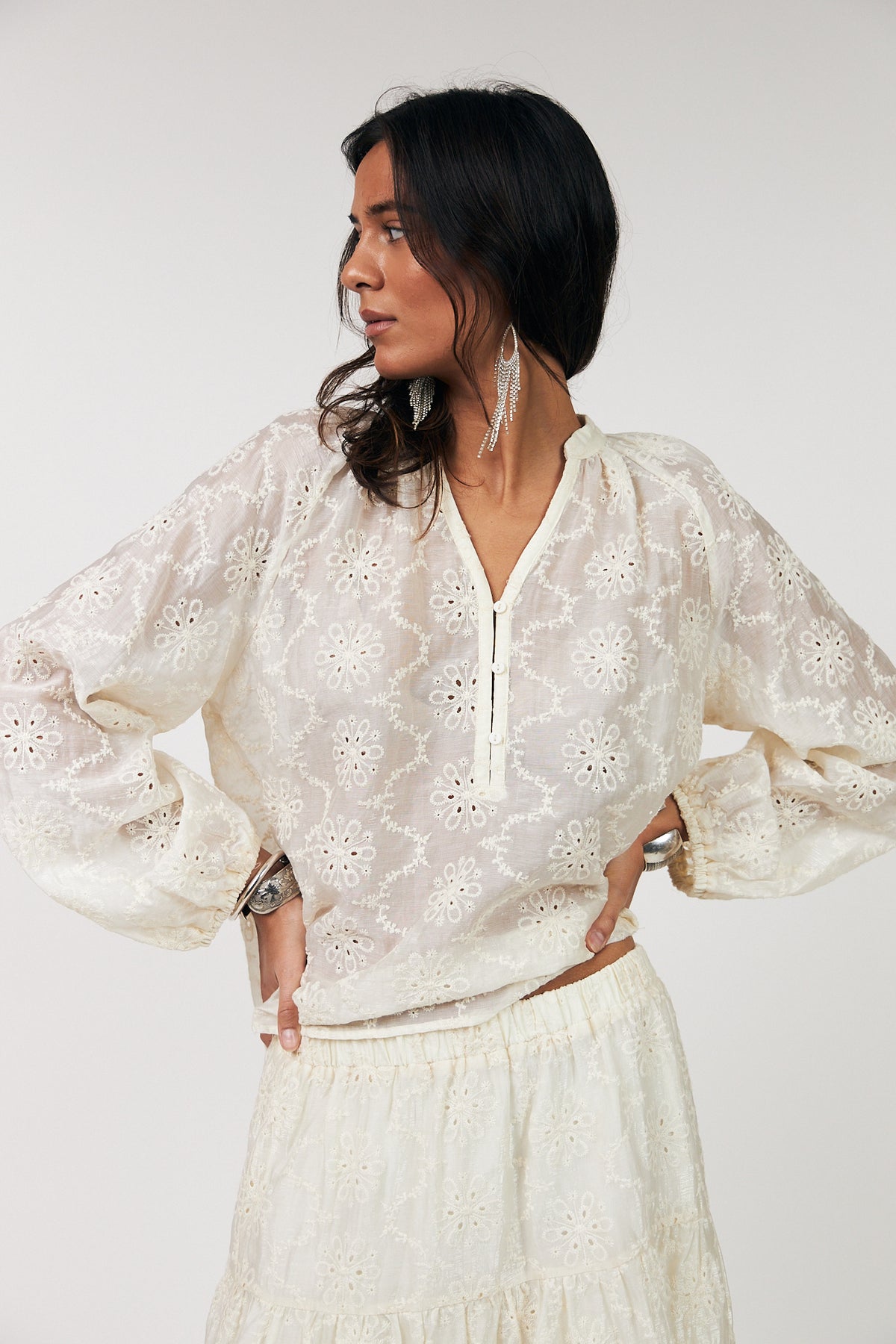 Lollys Laundry BiancaLL Bluse Shirt Creme