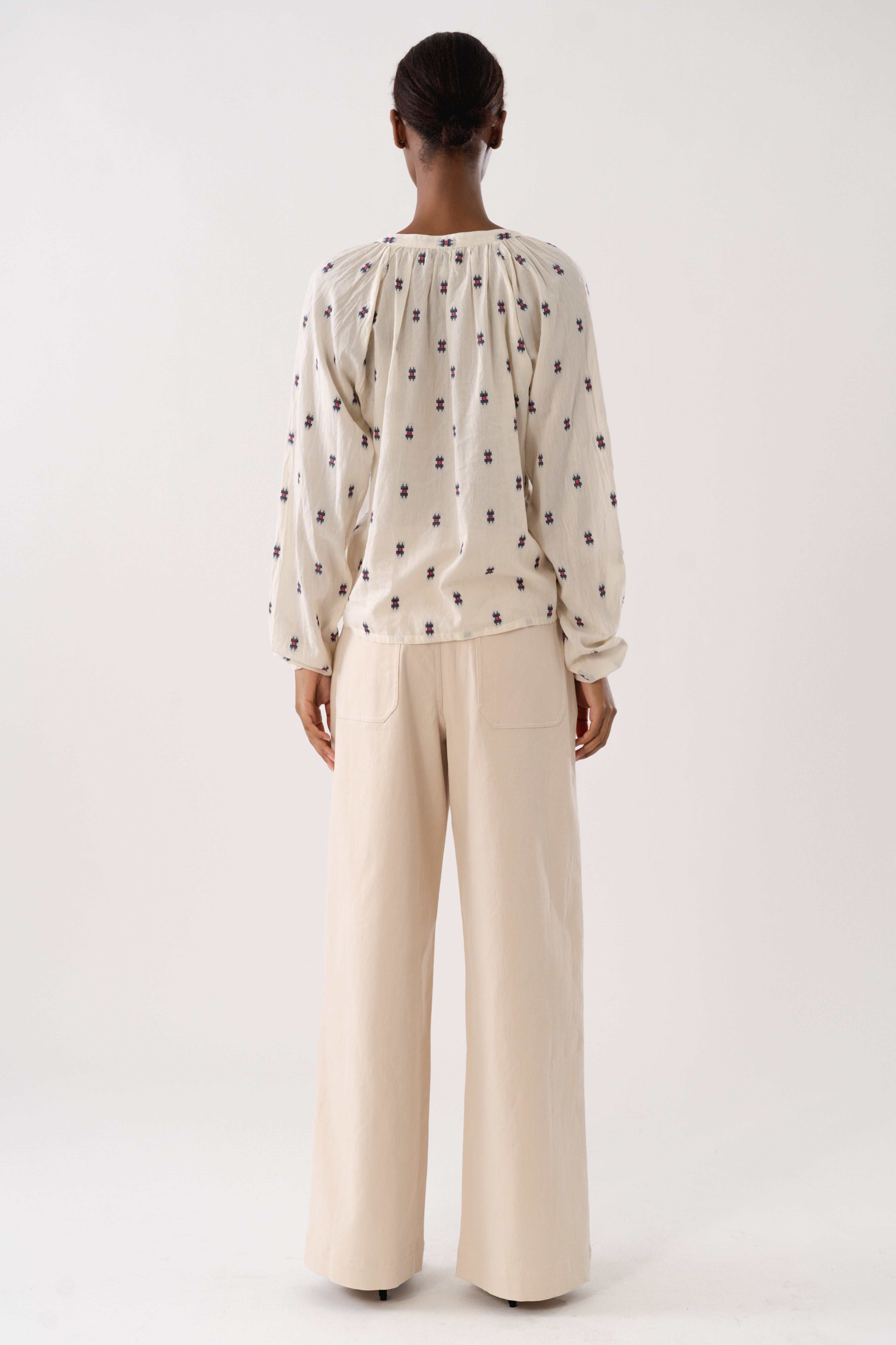 Lollys Laundry BiharLL Blouse LS Shirt 02 Creme