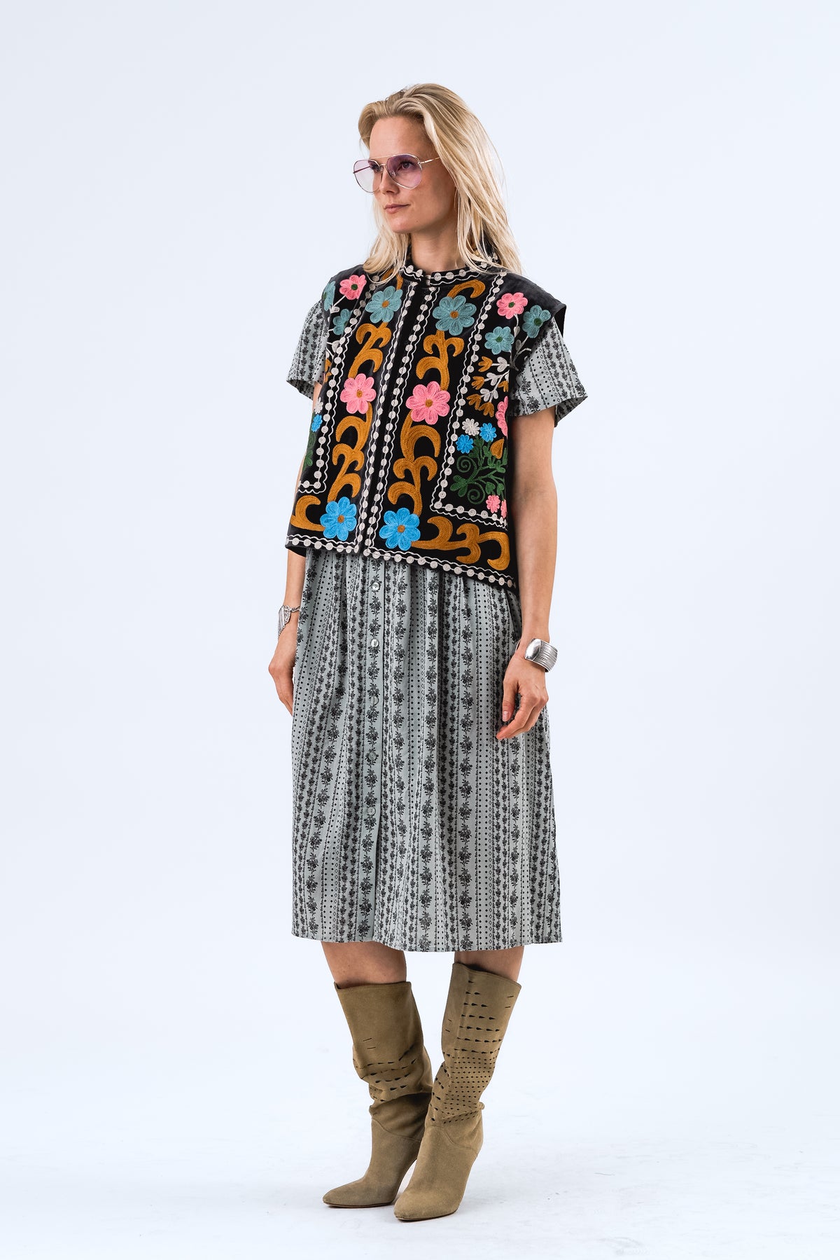 Lollys Laundry BinLL Weste Vest Verblasstes Schwarz
