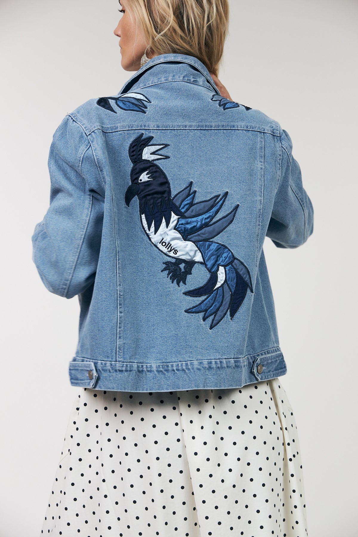 Lollys Laundry BirdLL Jeansjacke Jacket Blaues Denim