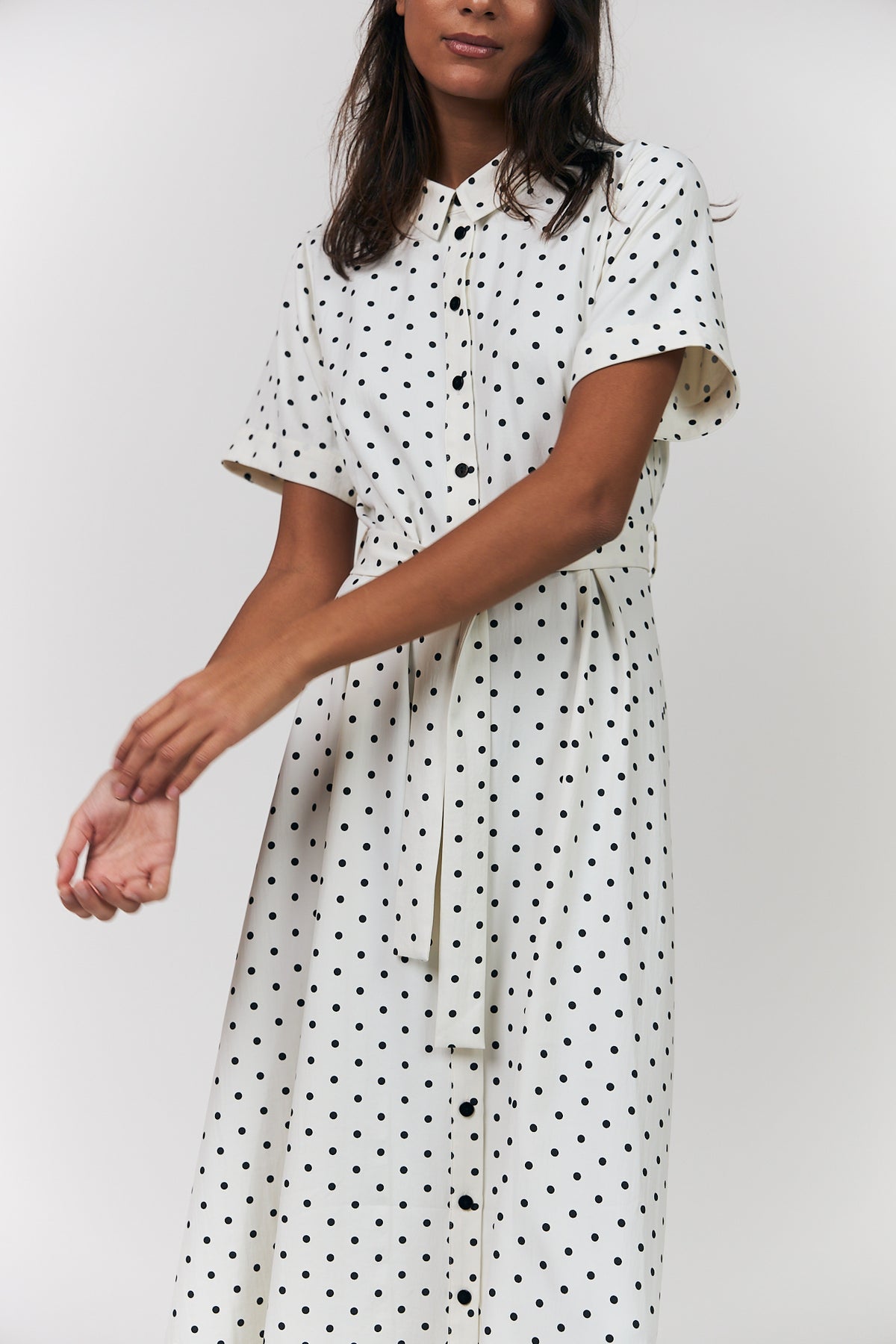 Lollys Laundry BlakeLL Midi Kleid Dress Punkte muster