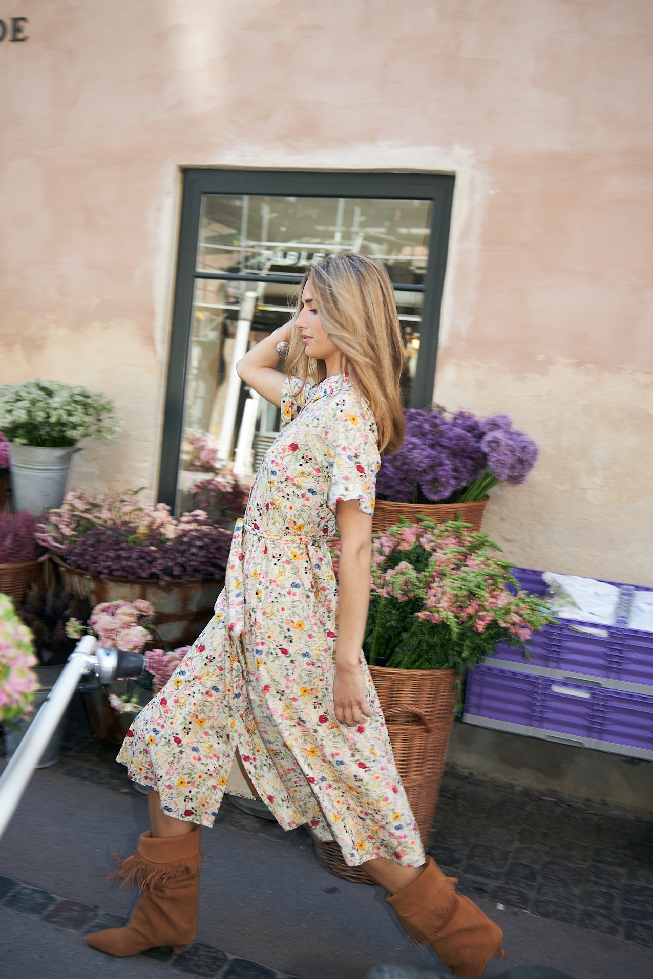 BlakeLL Midi Kleid - Blumenmuster