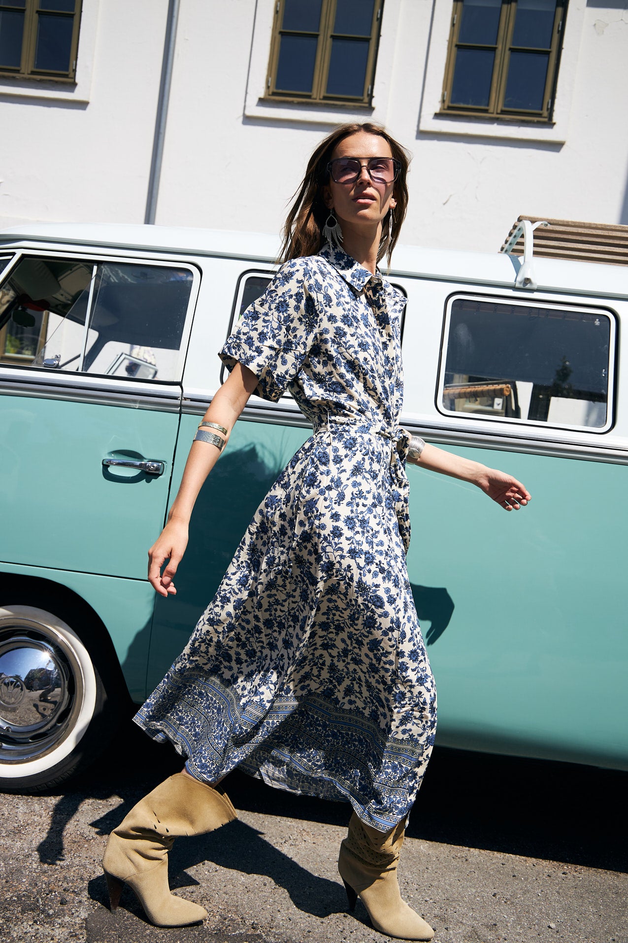 Lollys Laundry BlakeLL Midikleid Dress Blau
