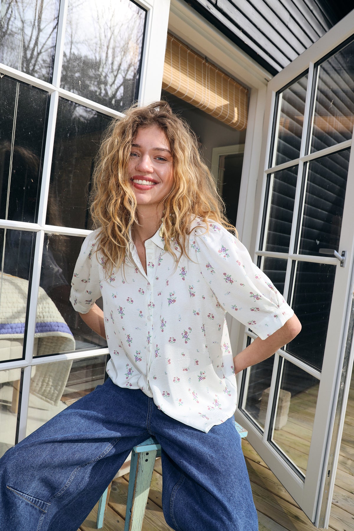 Lollys Laundry BonoLL Bluse Shirt Creme