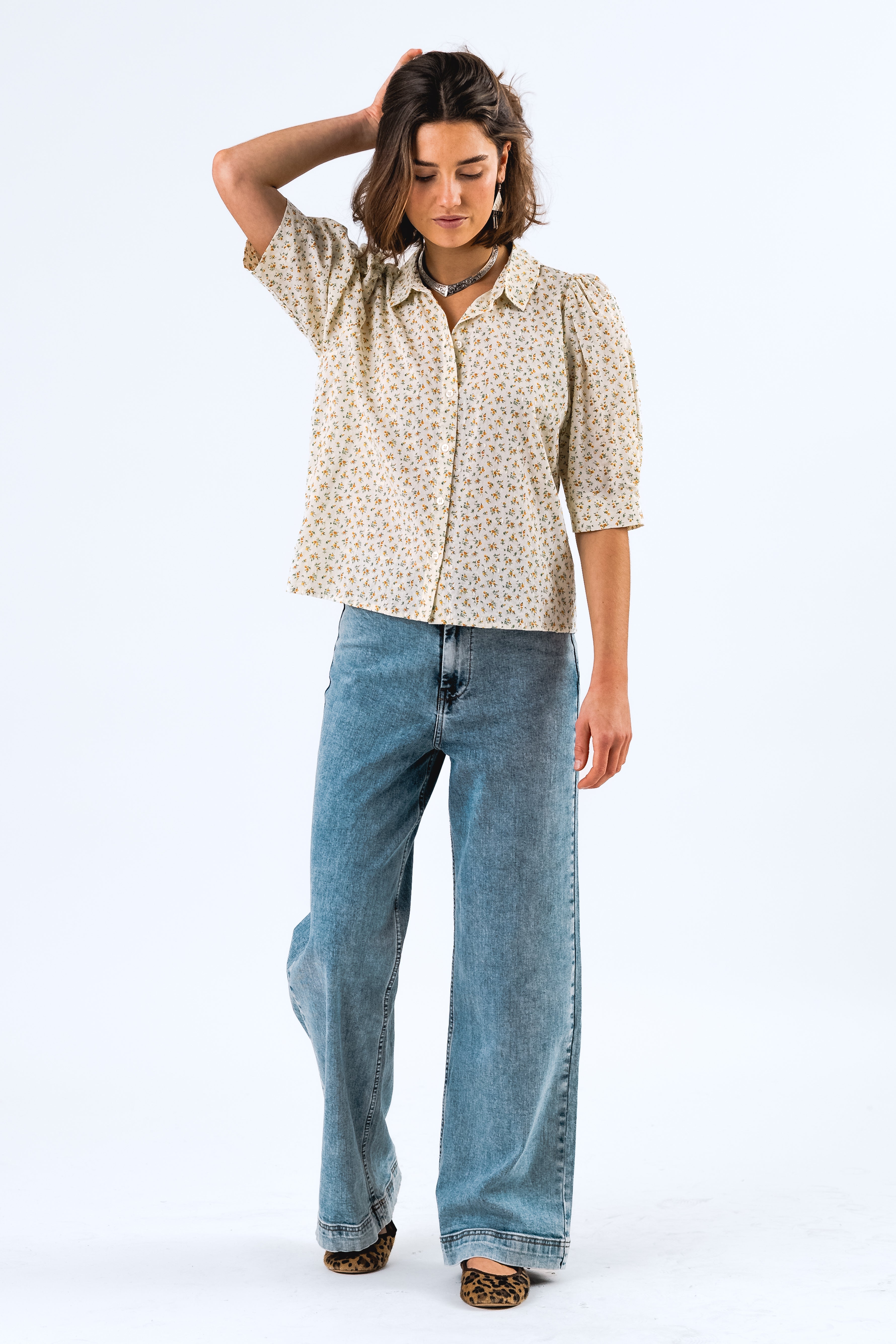 Lollys Laundry BonoLL Hemdbluse Shirt 39 Yellow