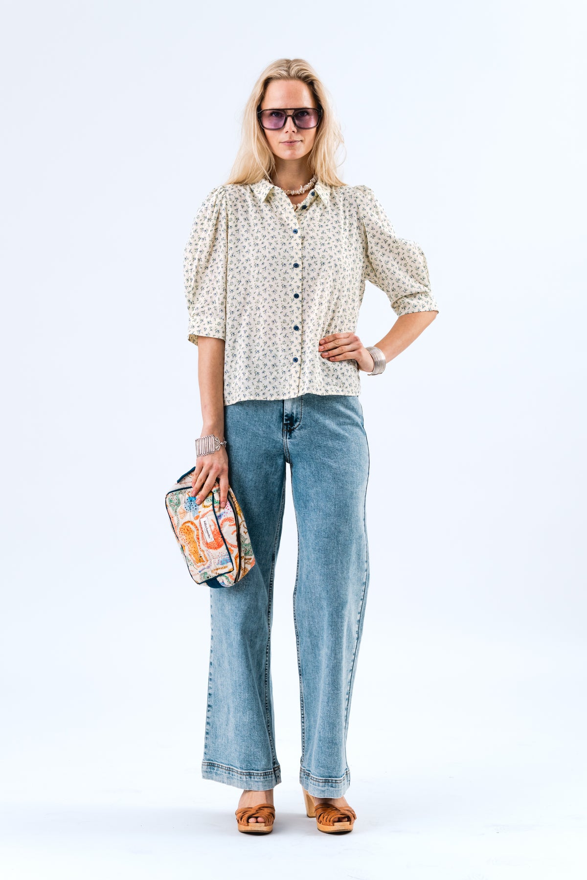 Lollys Laundry BonoLL Hemdbluse Shirt Blau