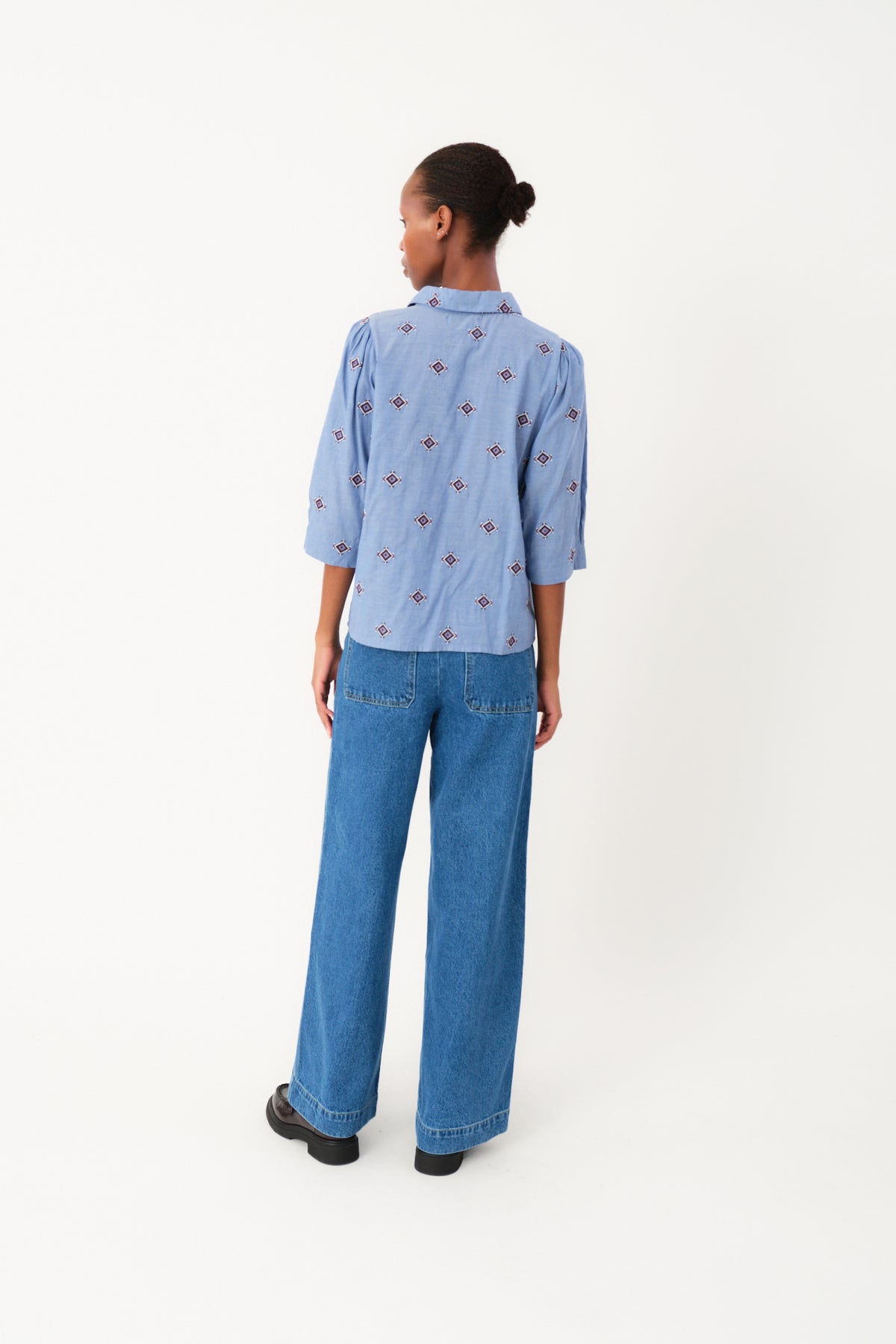 Lollys Laundry BonoLL Hemdbluse Shirt Hellblau