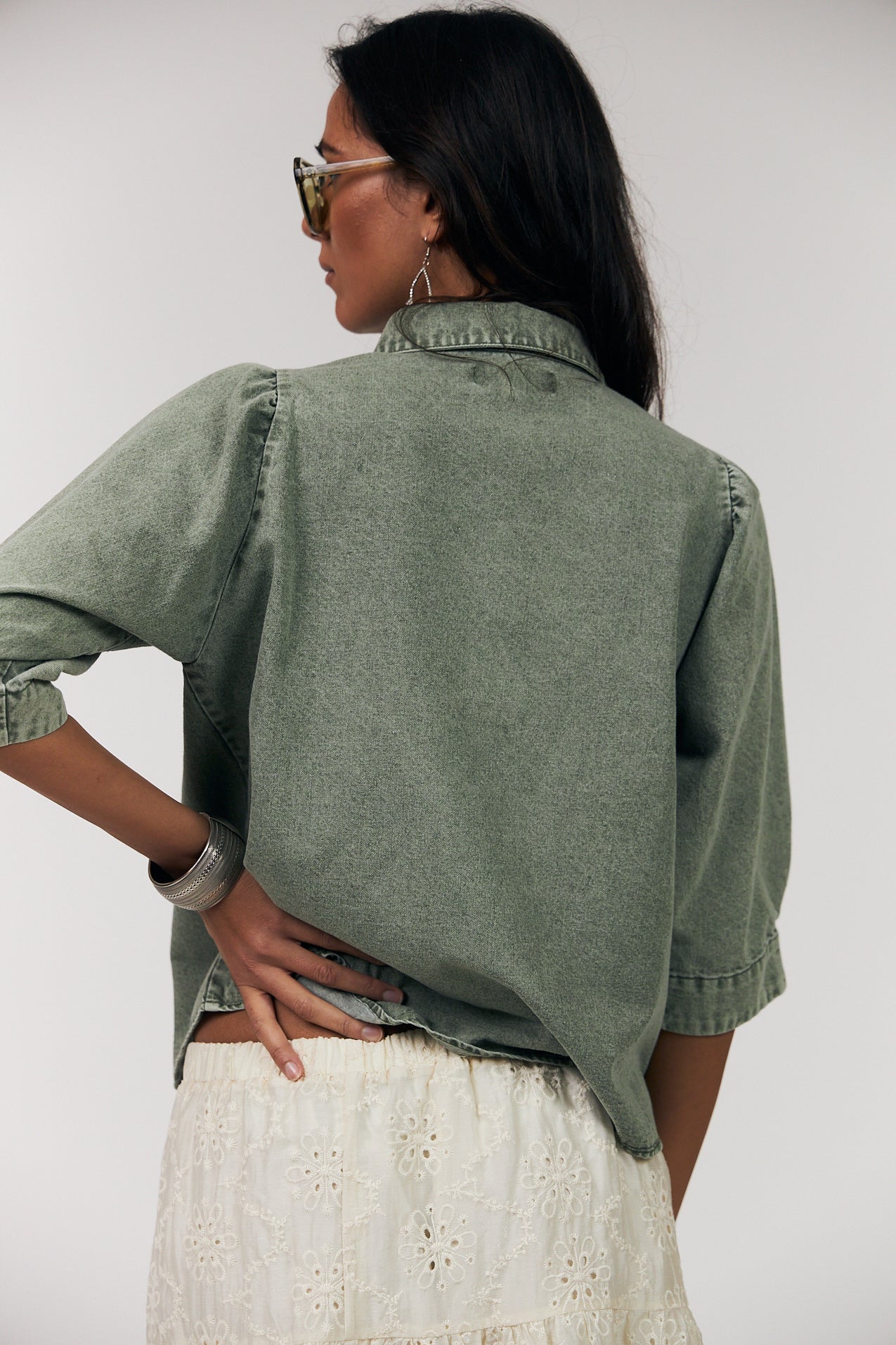 BonoLL Hemdbluse - 49 Dusty Green