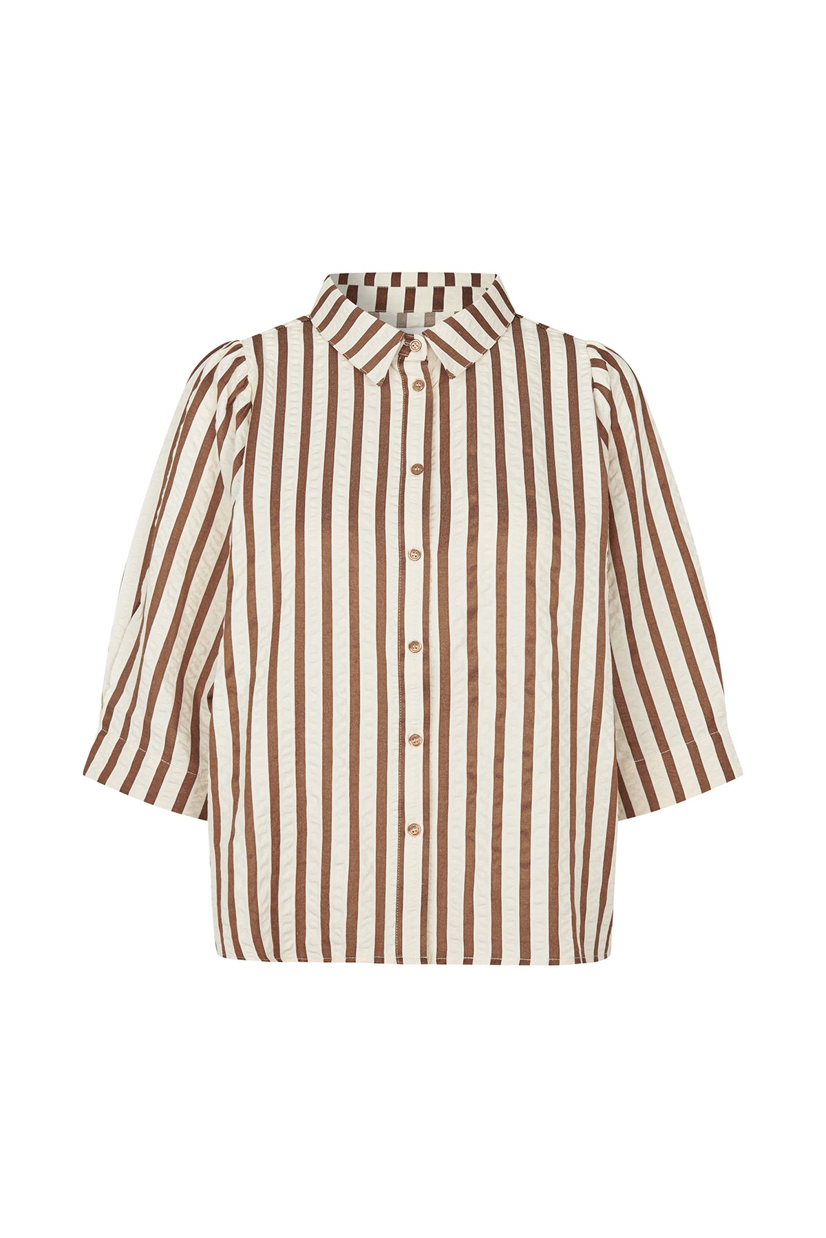 Lollys Laundry BonoLL Hemdbluse Shirt Dunkelbraun