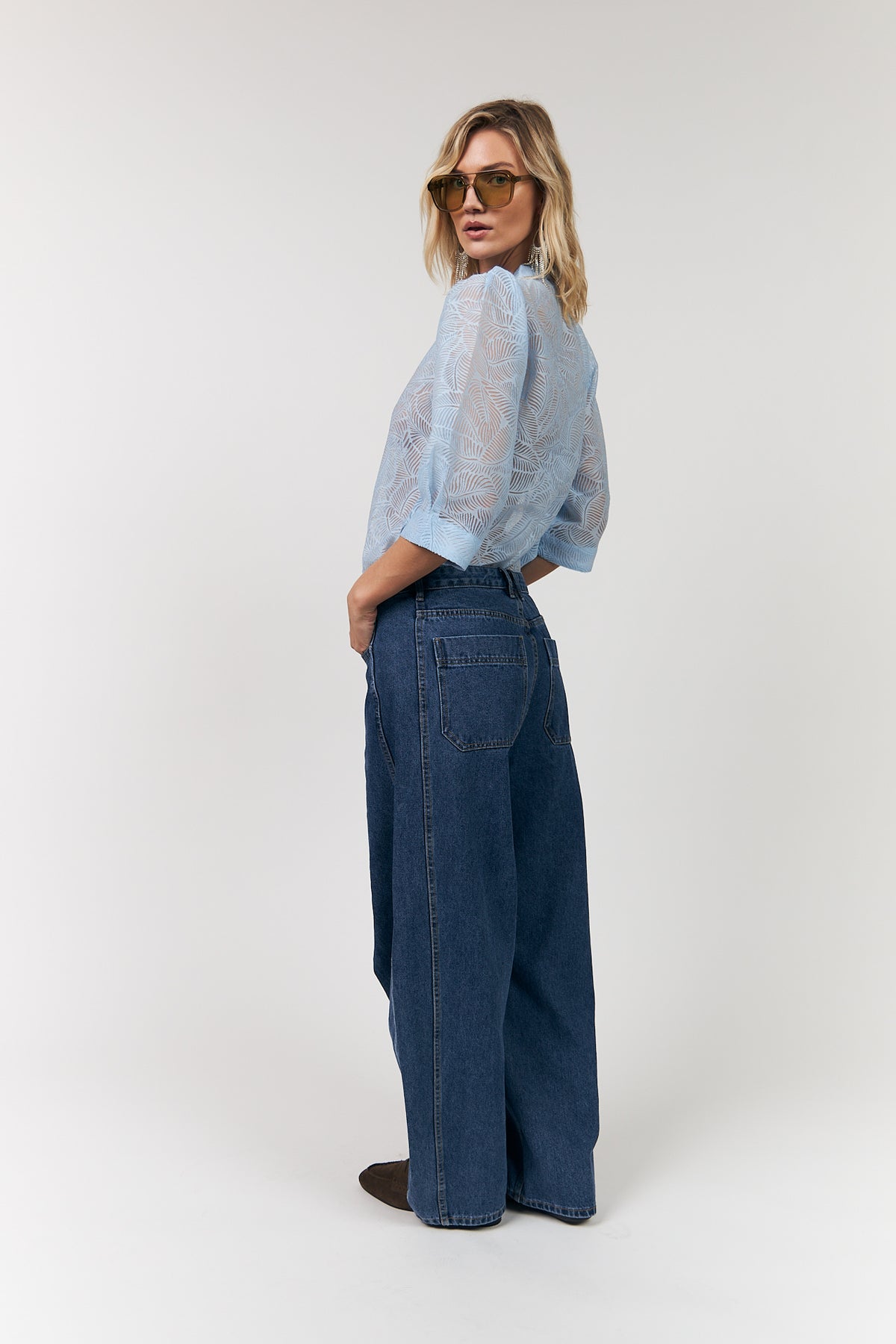 Lollys Laundry BonoLL Hemdbluse Shirt Hellblau