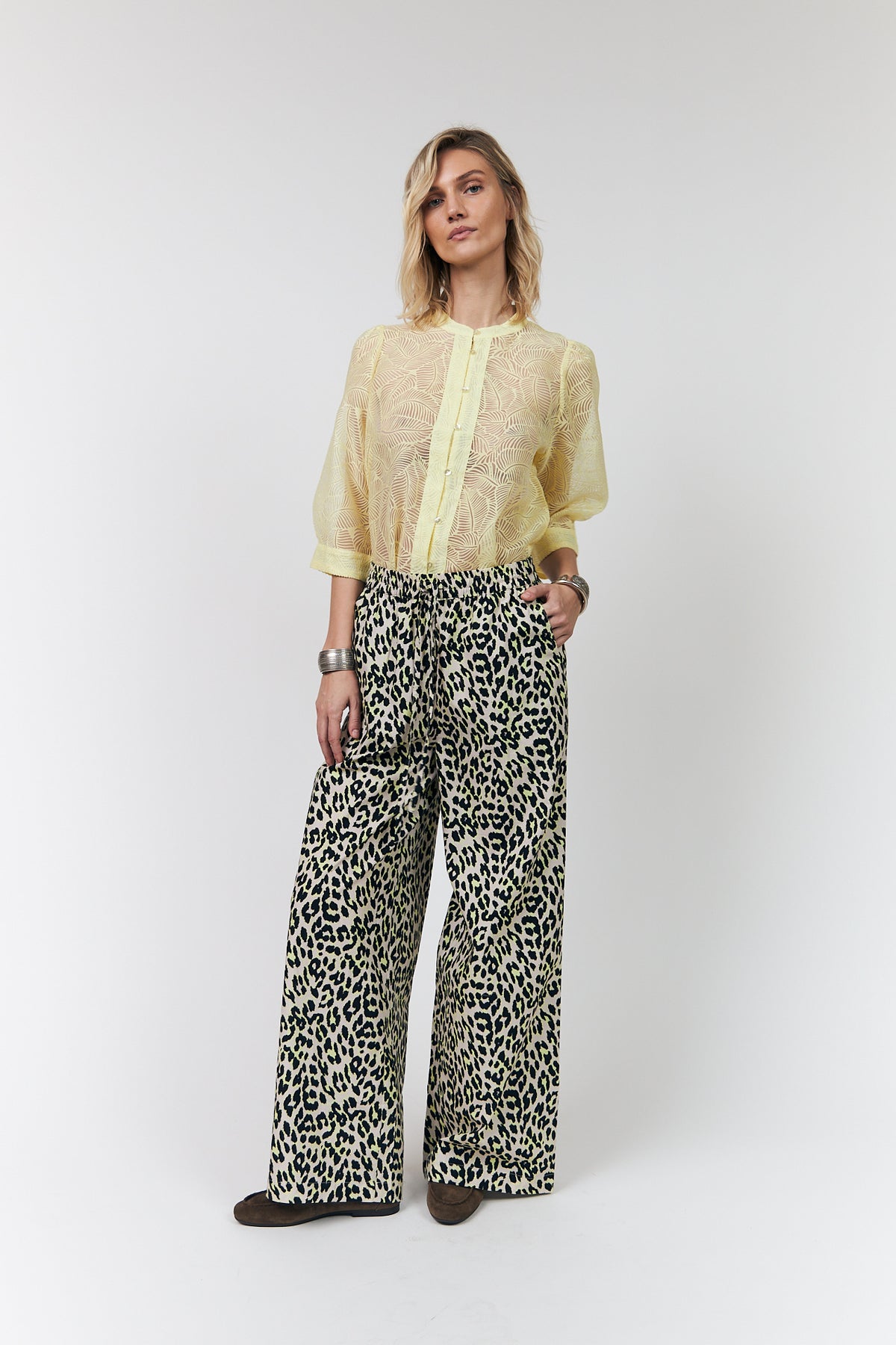 Lollys Laundry BonoLL Hemdbluse Shirt Hellgelb