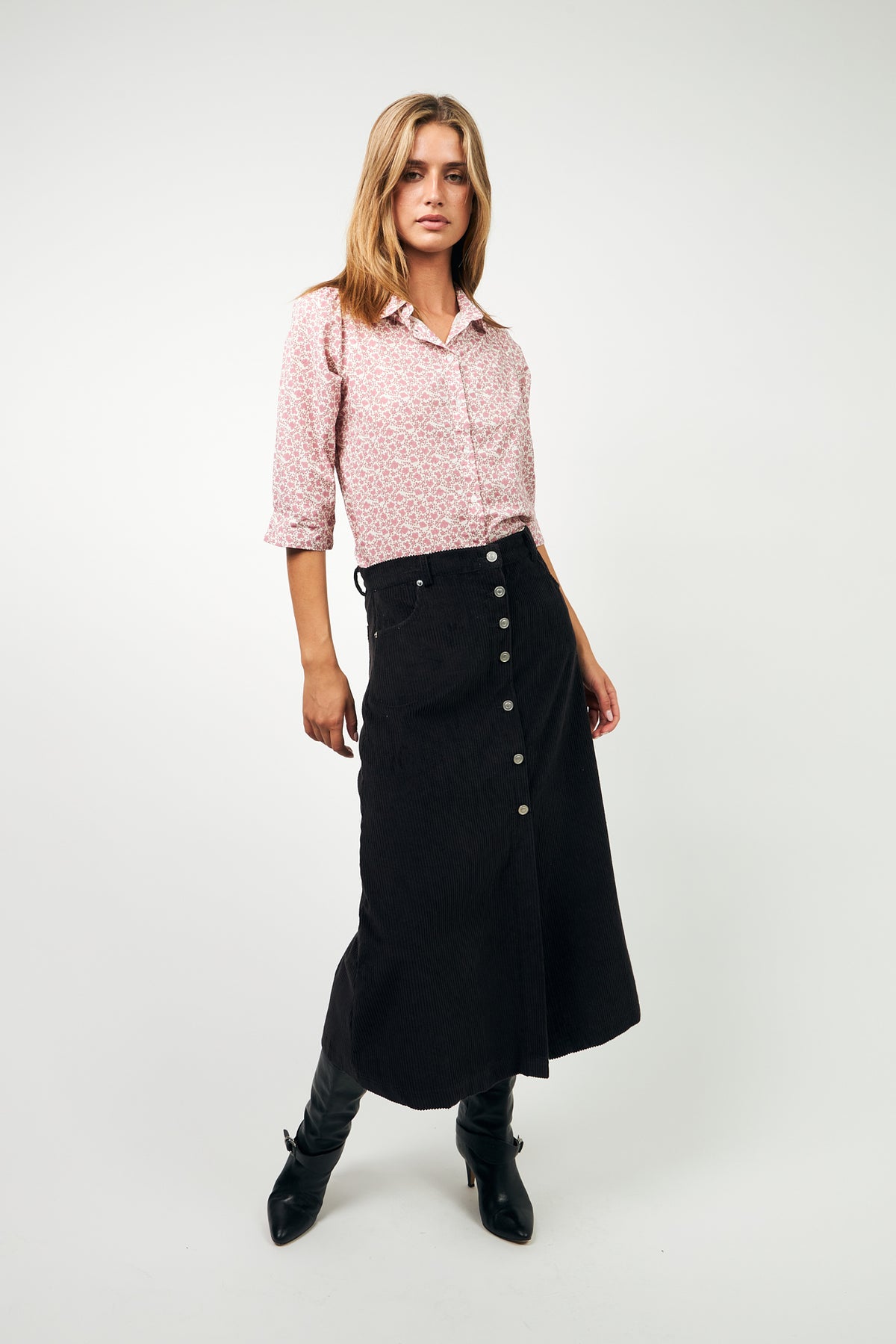 Lollys Laundry BonoLL Hemdbluse Shirt Altrosa