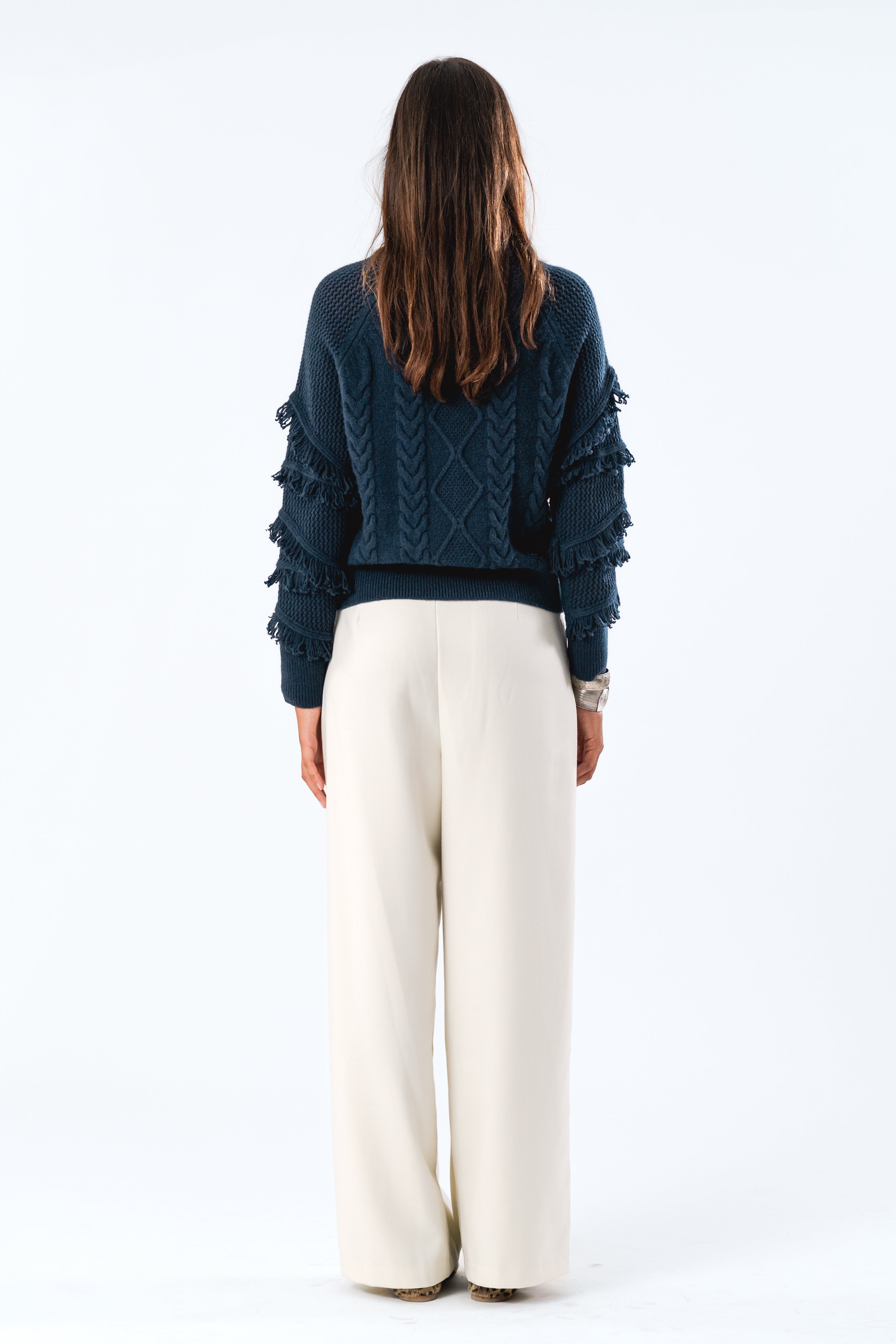 BrielleLL Knit Jumper LS - Dark Blue