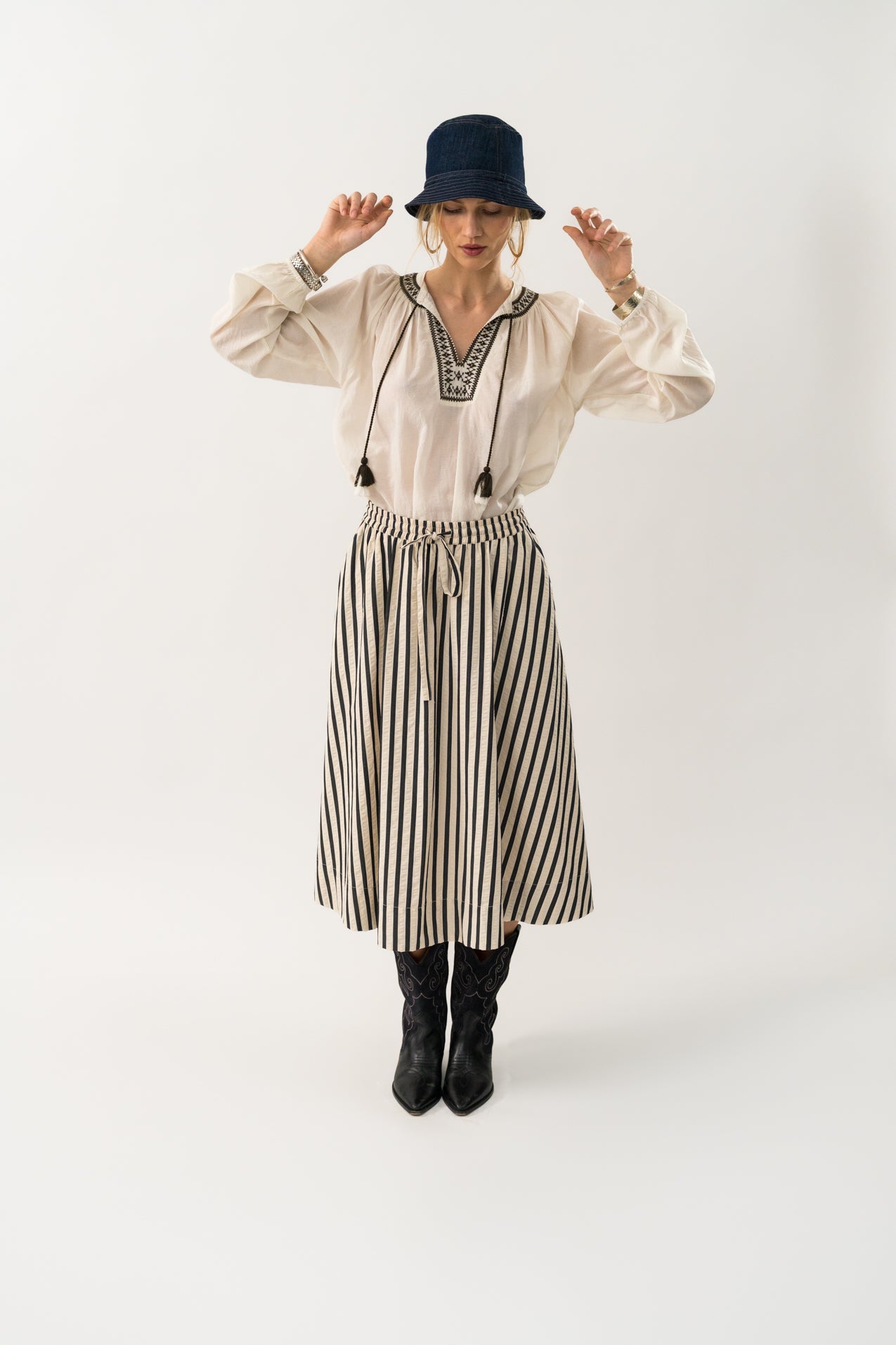 BristolLL Midi Rock - Stripe