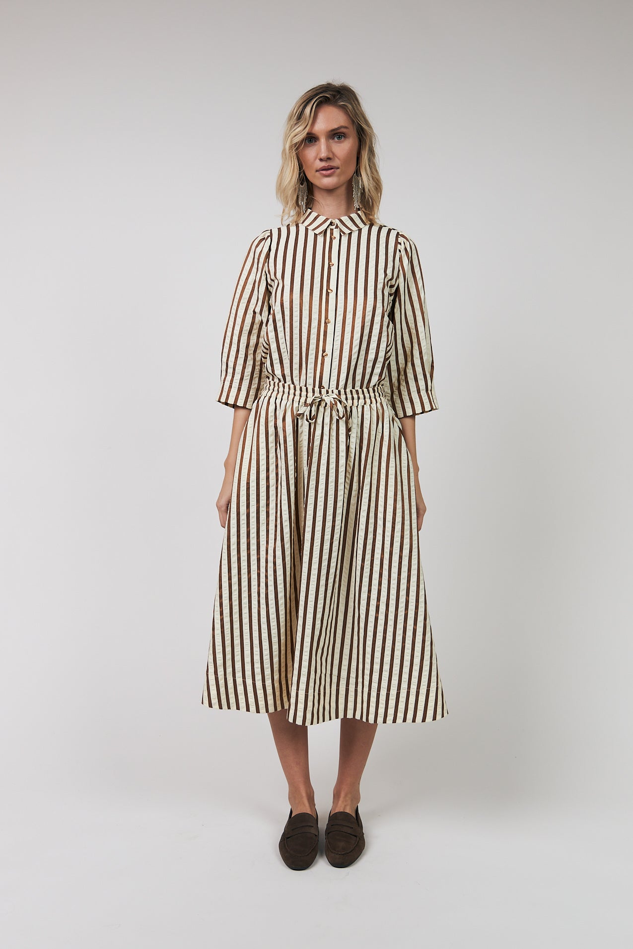 Lollys Laundry BristolLL Midi Rock Skirt 87 Dark Mokka