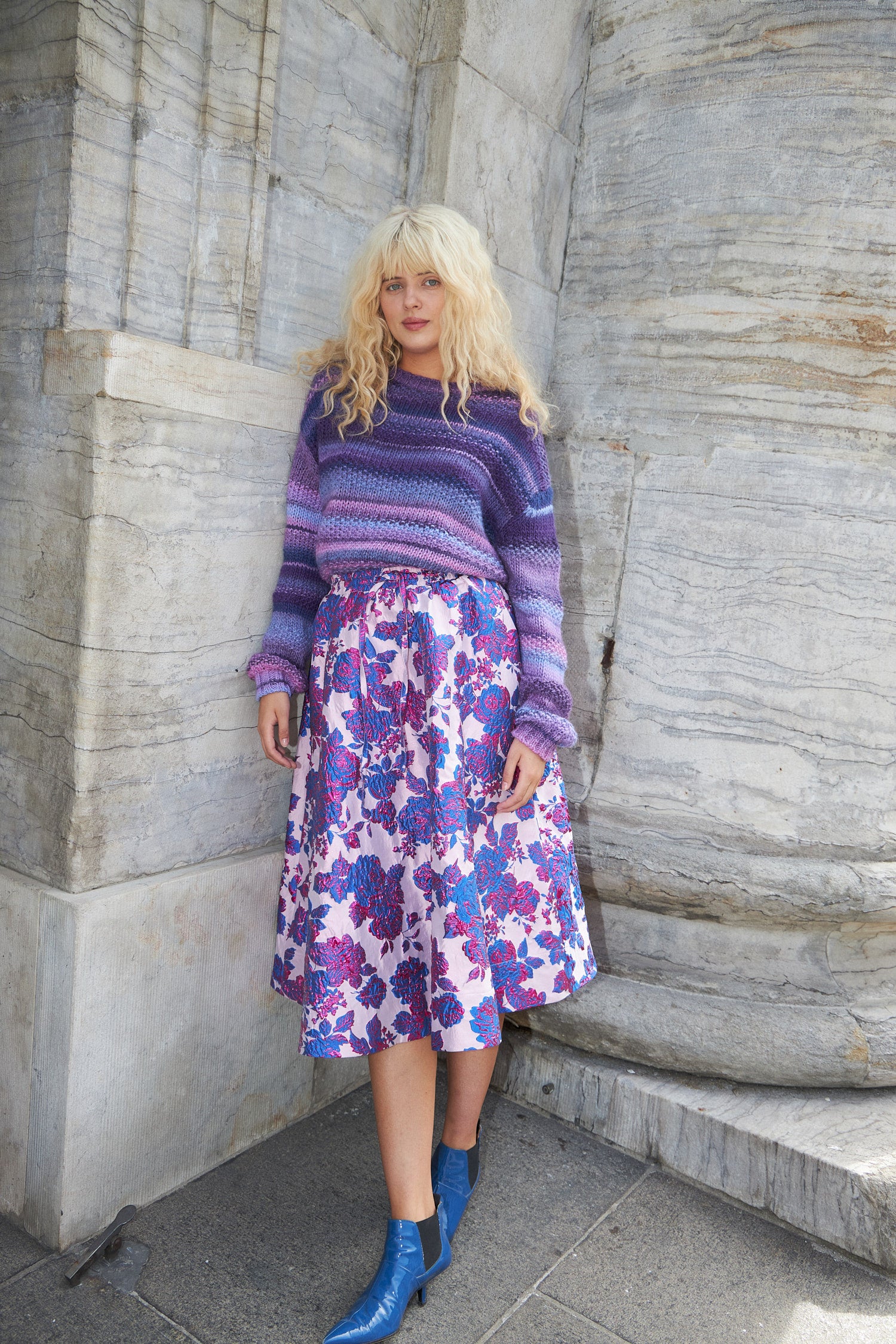 Lollys Laundry BristolLL Midi Skirt Skirt Lavendel