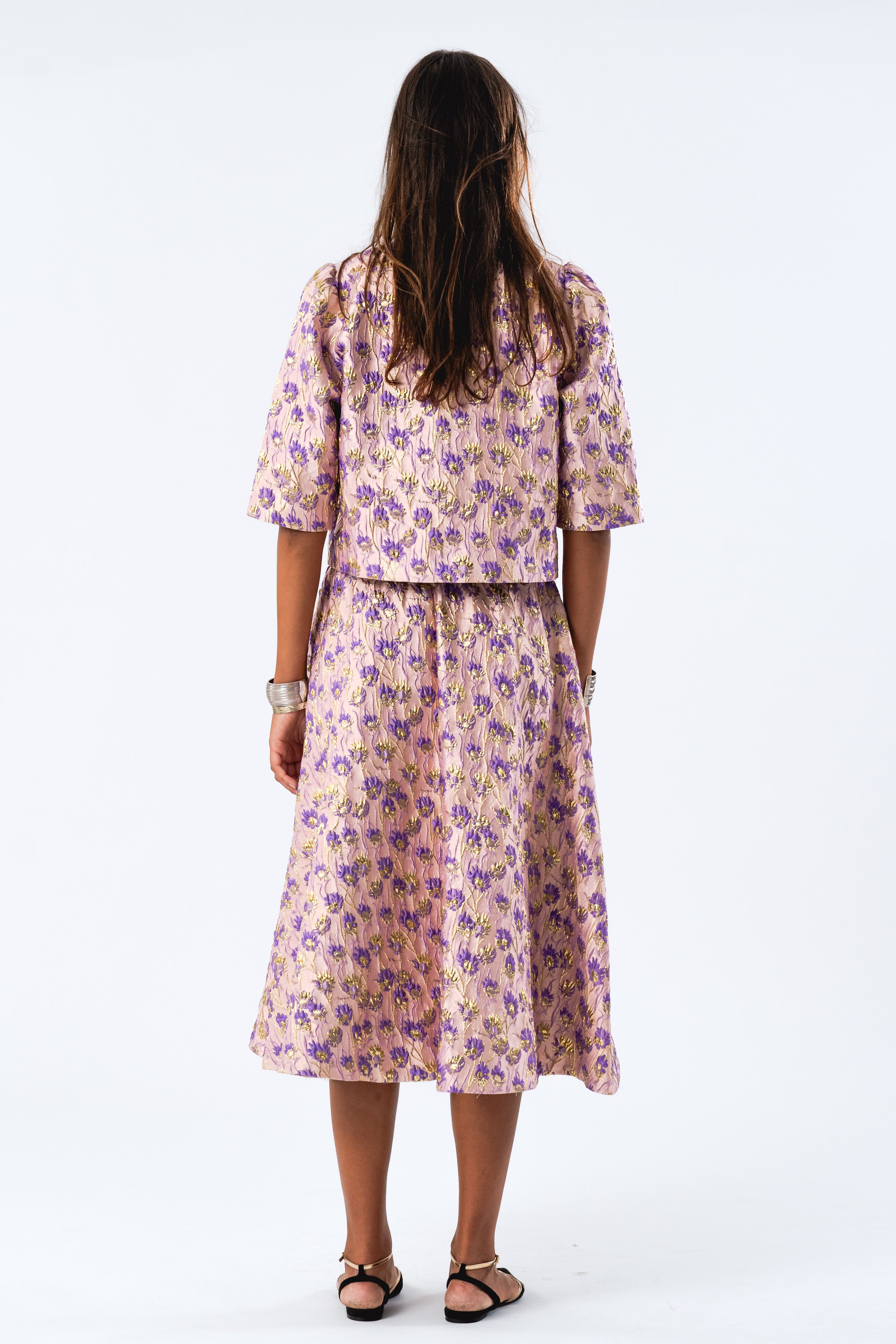 BristolLL Midi Skirt - Dusty Rose