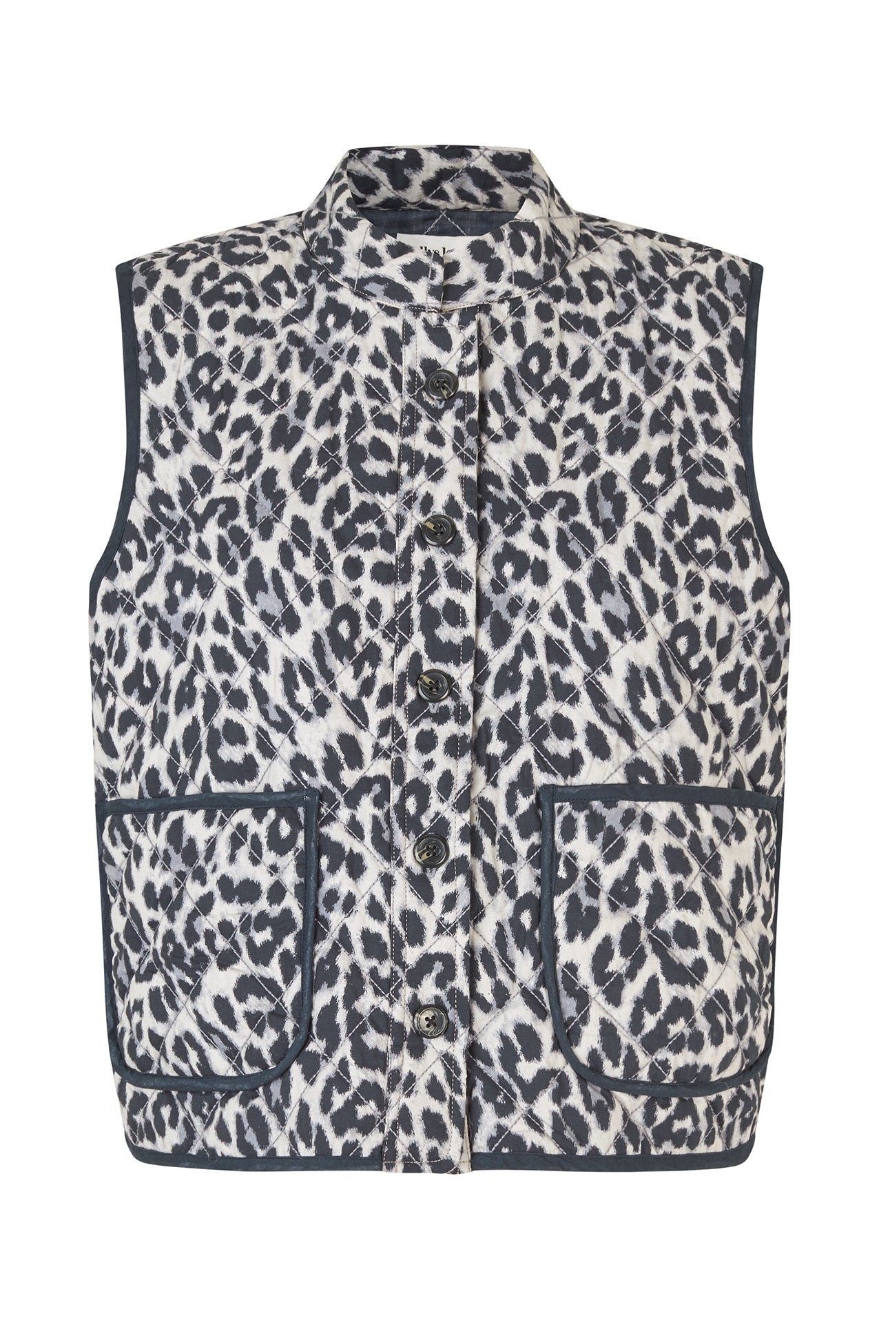 CairoLL Quilted Weste - Leopard Print