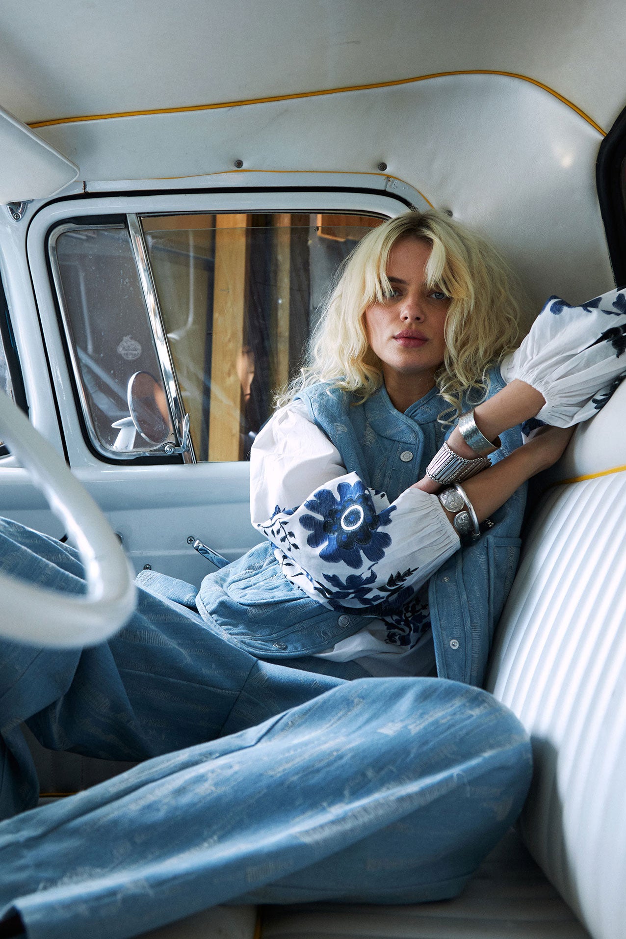 CairoLL Weste - Washed Denim