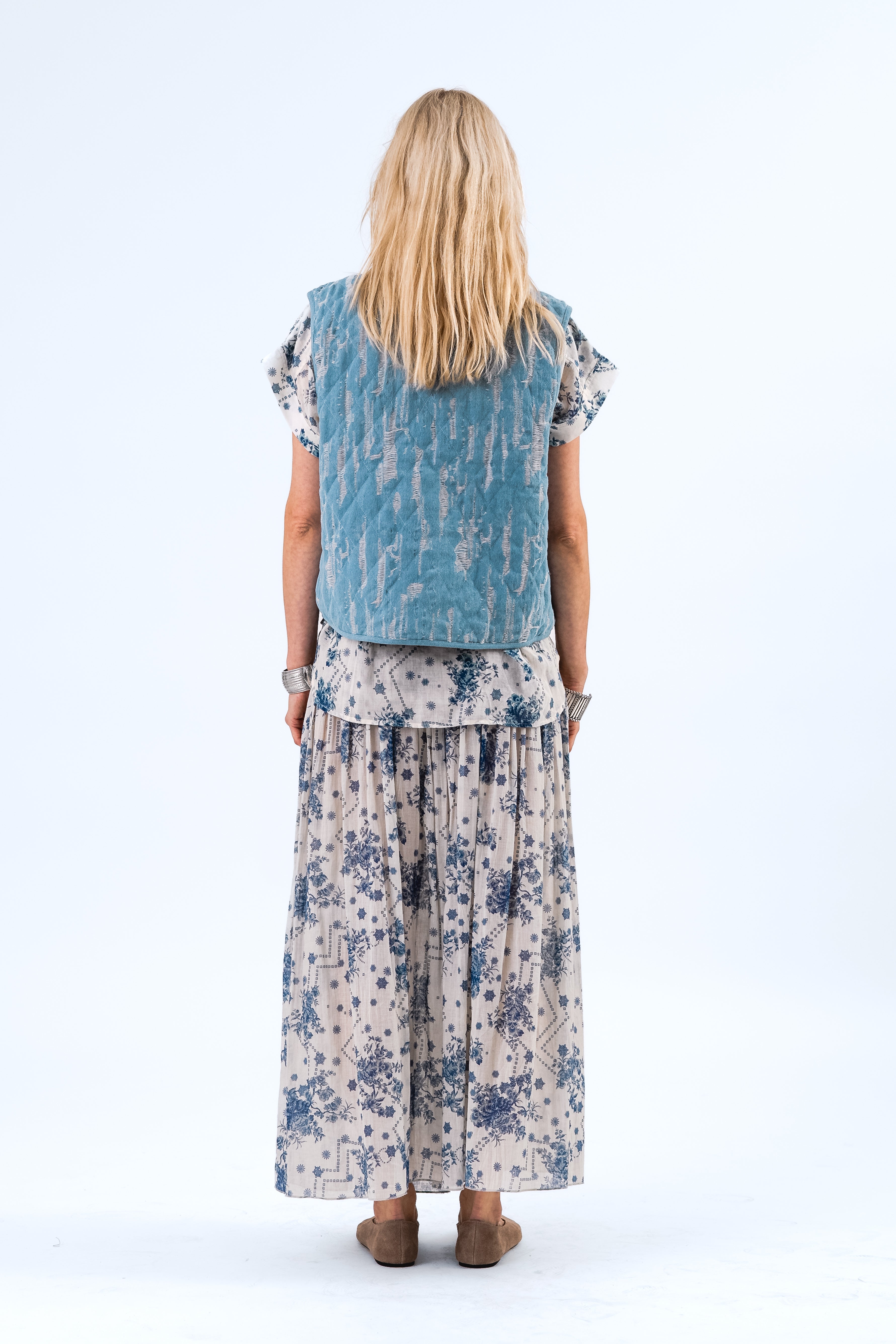 CairoLL Weste - Washed Denim