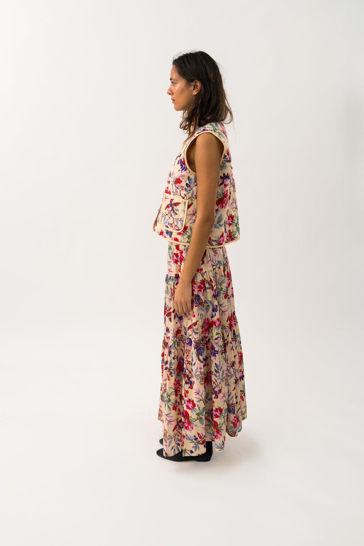 Lollys Laundry CairoLL Weste Vest Blumenmuster