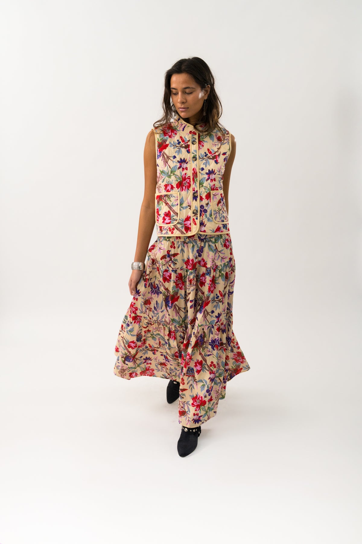 Lollys Laundry CairoLL Weste Vest Blumenmuster