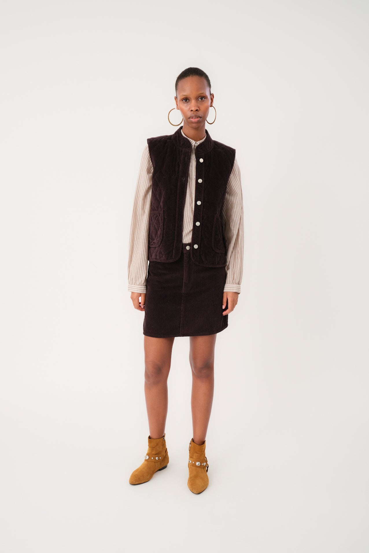 Lollys Laundry CairoLL Weste Vest 87 Dark Mokka