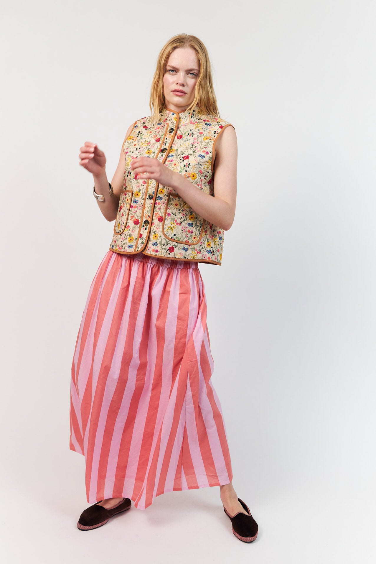 CairoLL gesteppte Weste - Blumenmuster